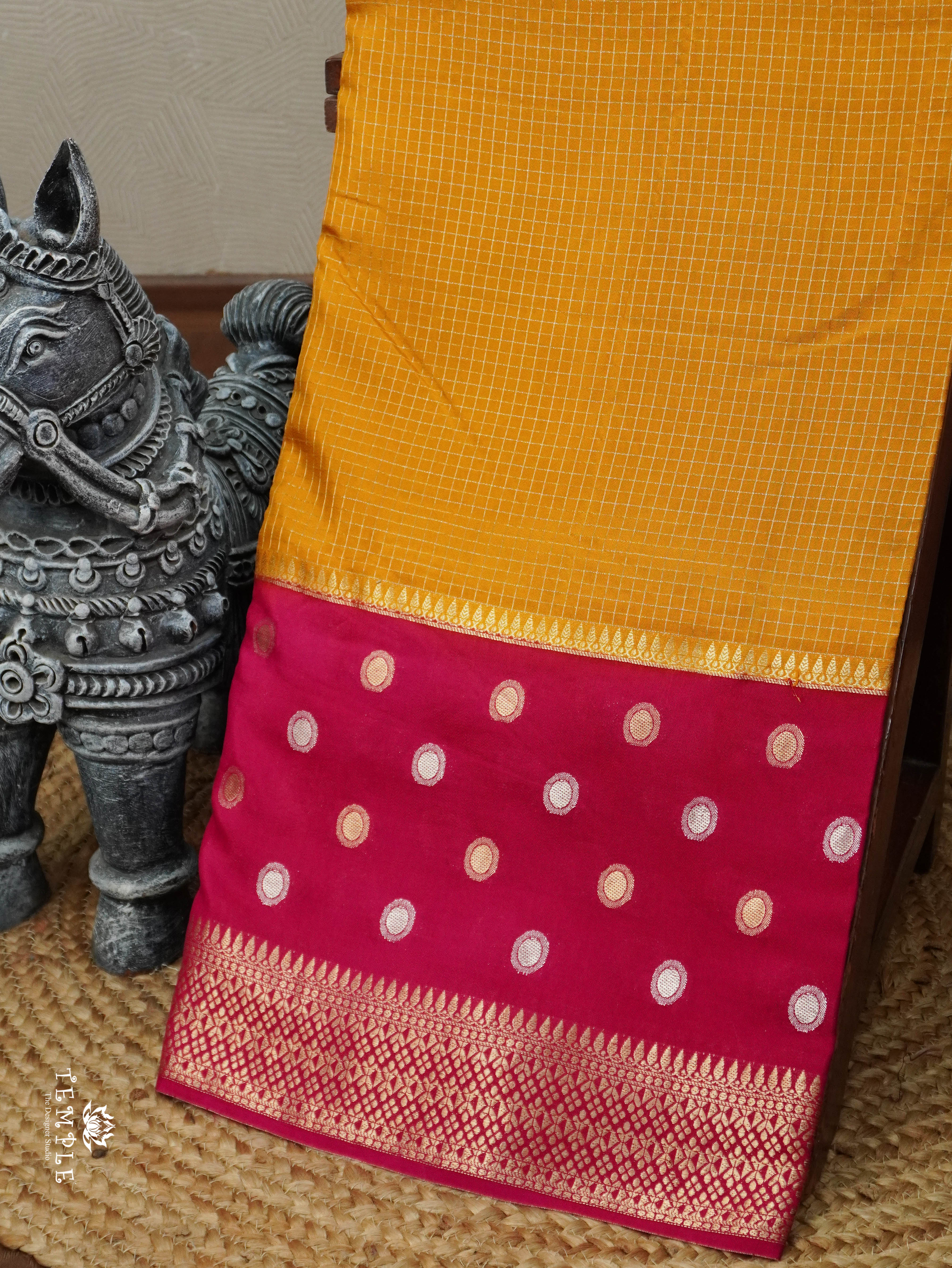 Semi Mysore Silk Saree | TTDS3153