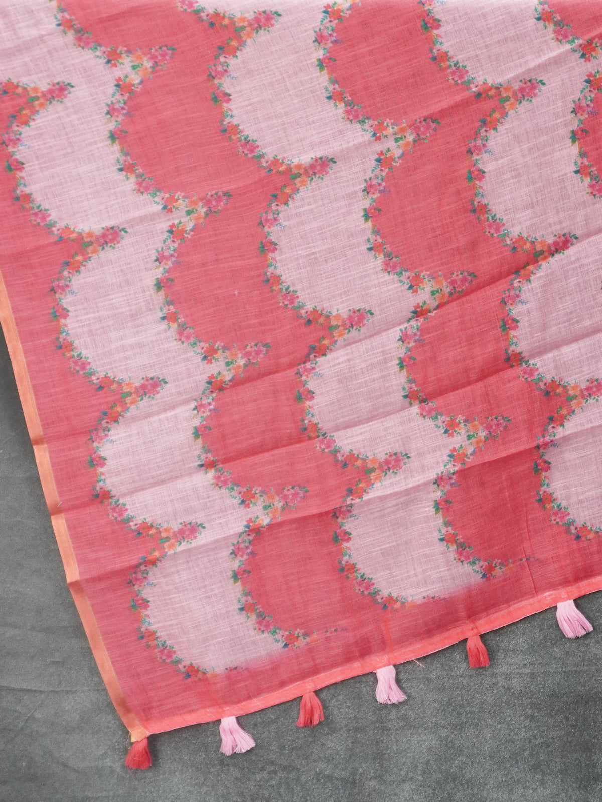 Linen Cotton Saree | TTDS3577