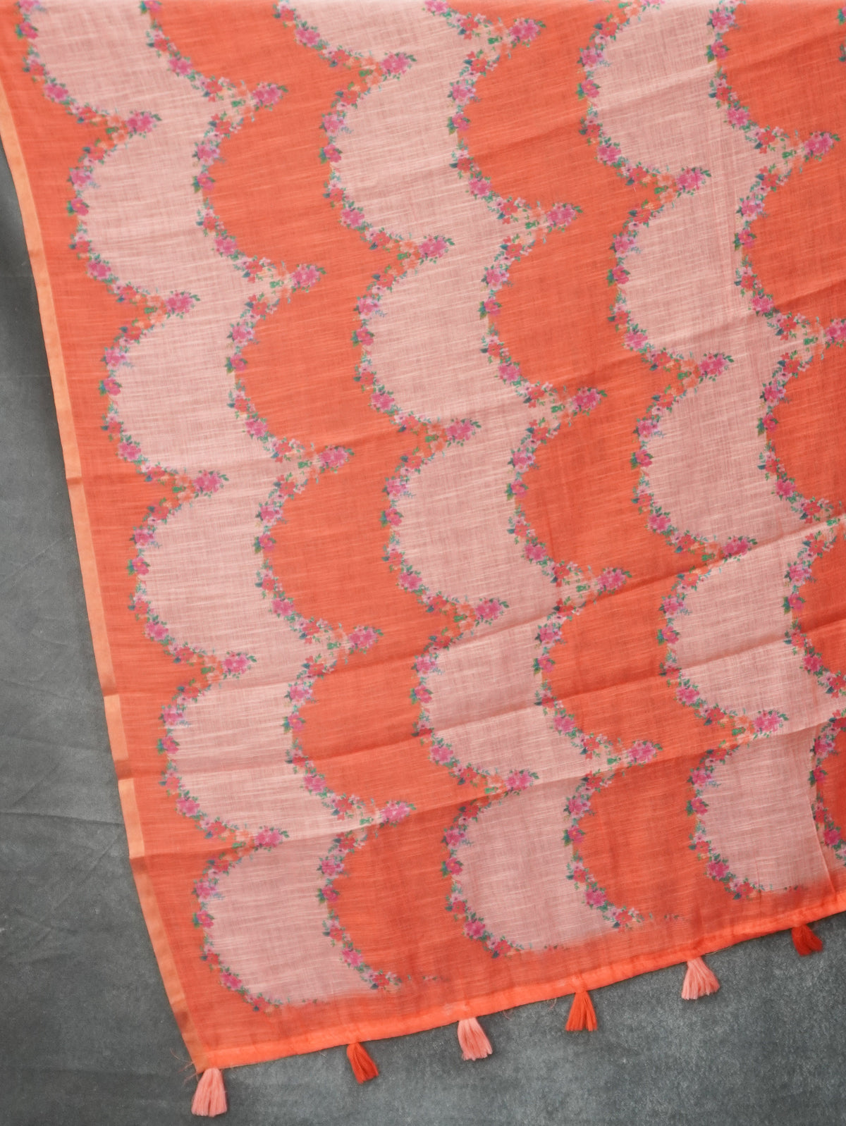 Linen Cotton Saree | TTDS3577