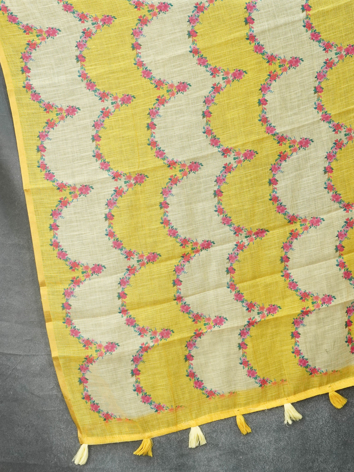 Linen Cotton Saree | TTDS3577