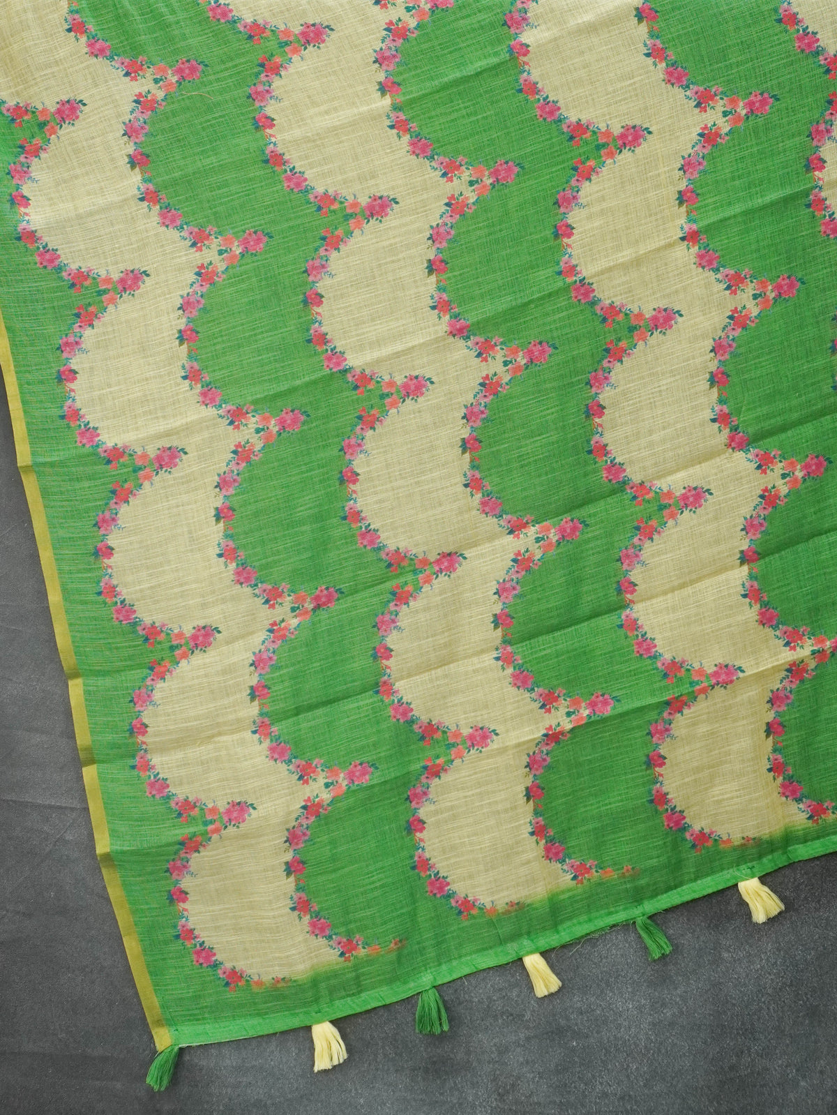 Linen Cotton Saree | TTDS3577