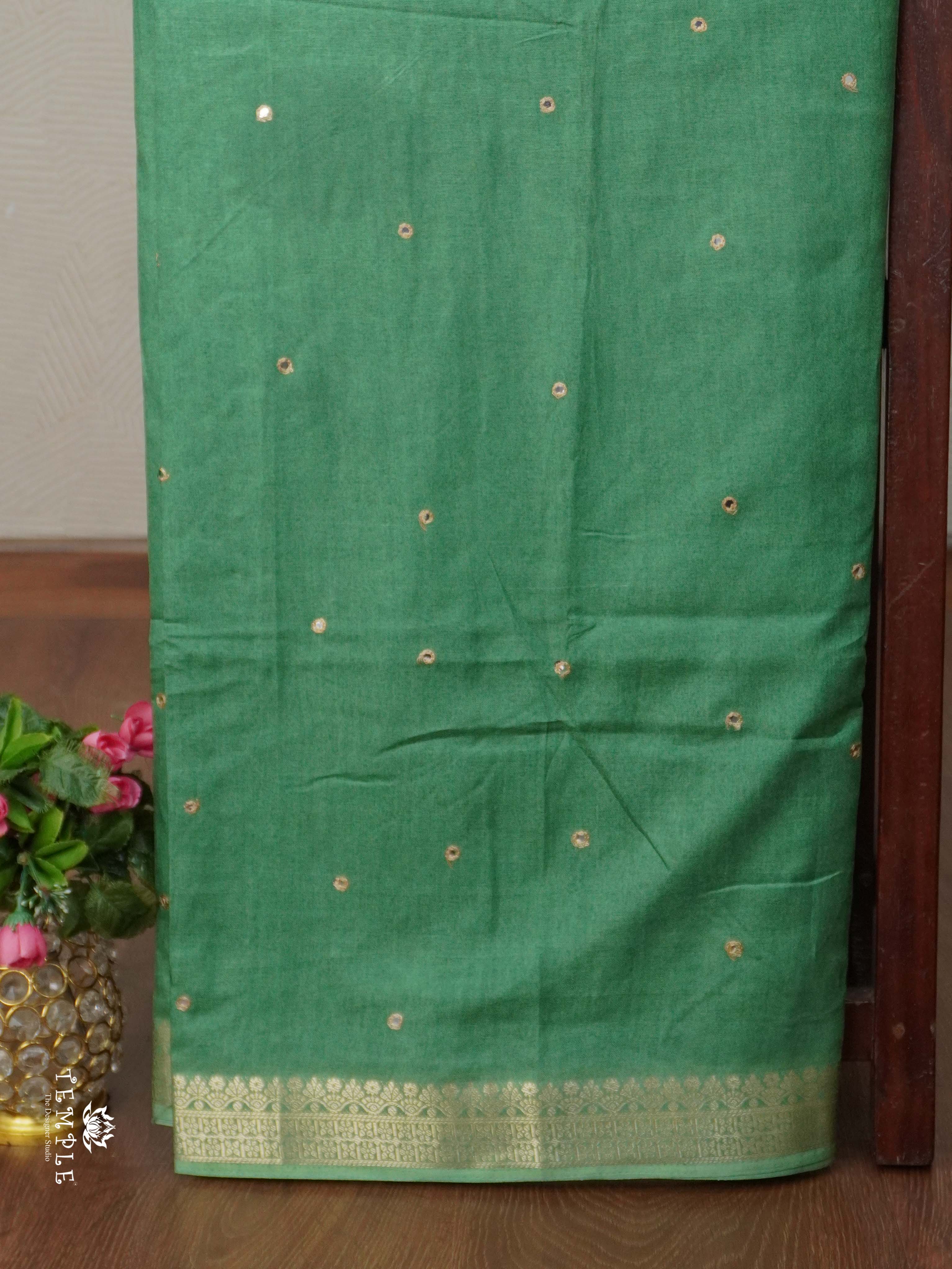 Fancy Mirror Work Saree | TTDS2665