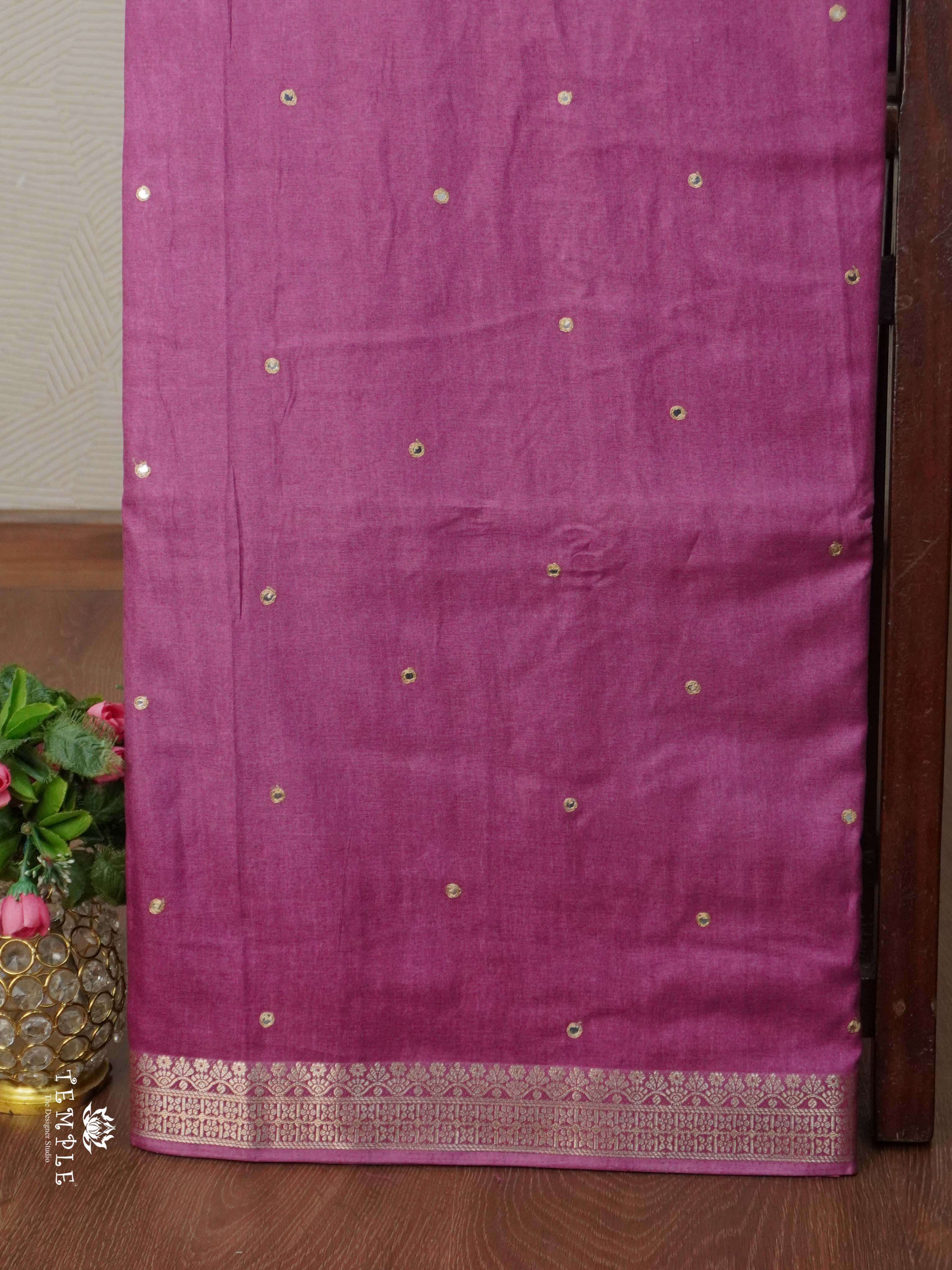 Fancy Mirror Work Saree | TTDS2665