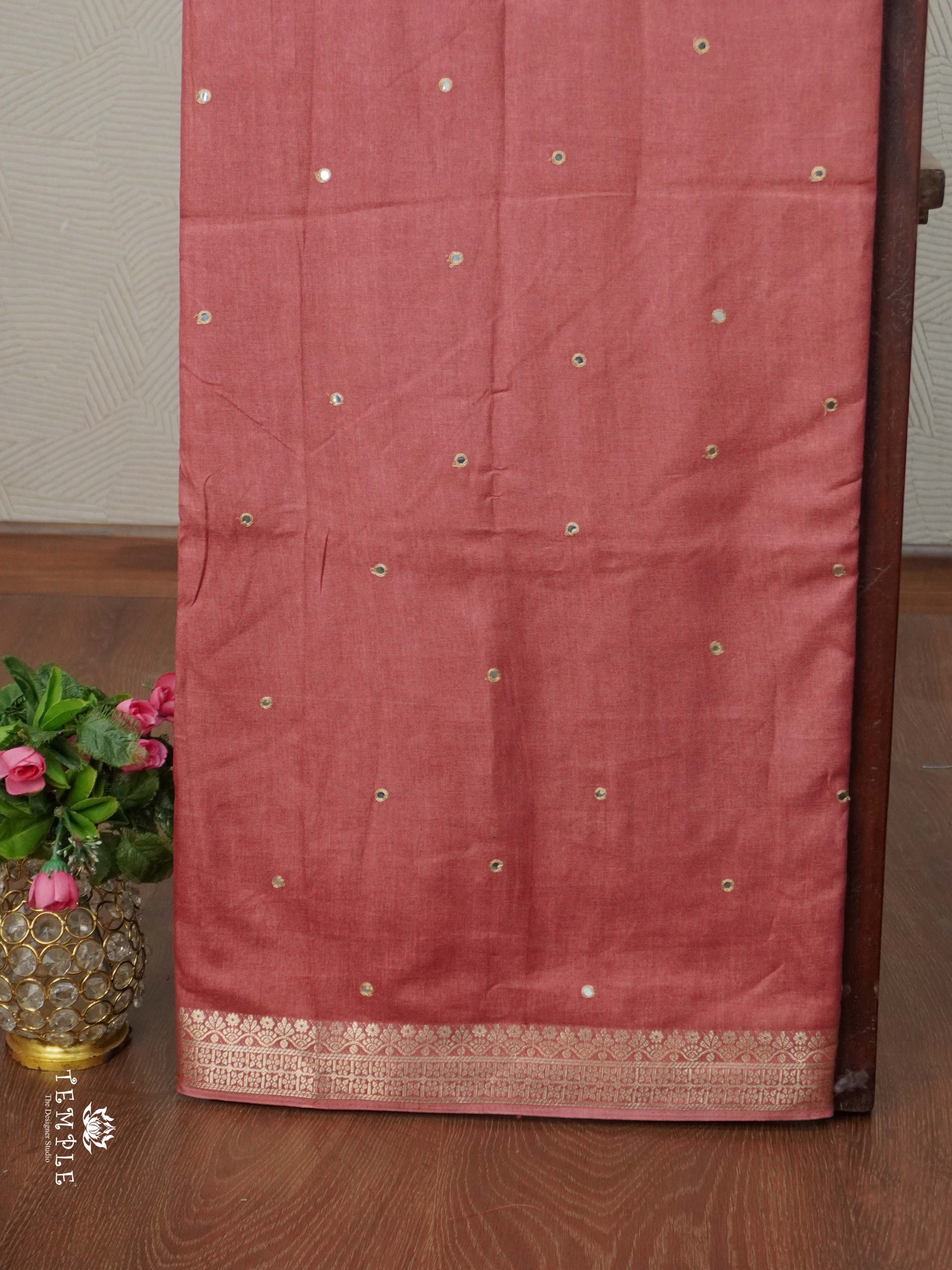 Fancy Mirror Work Saree | TTDS2665