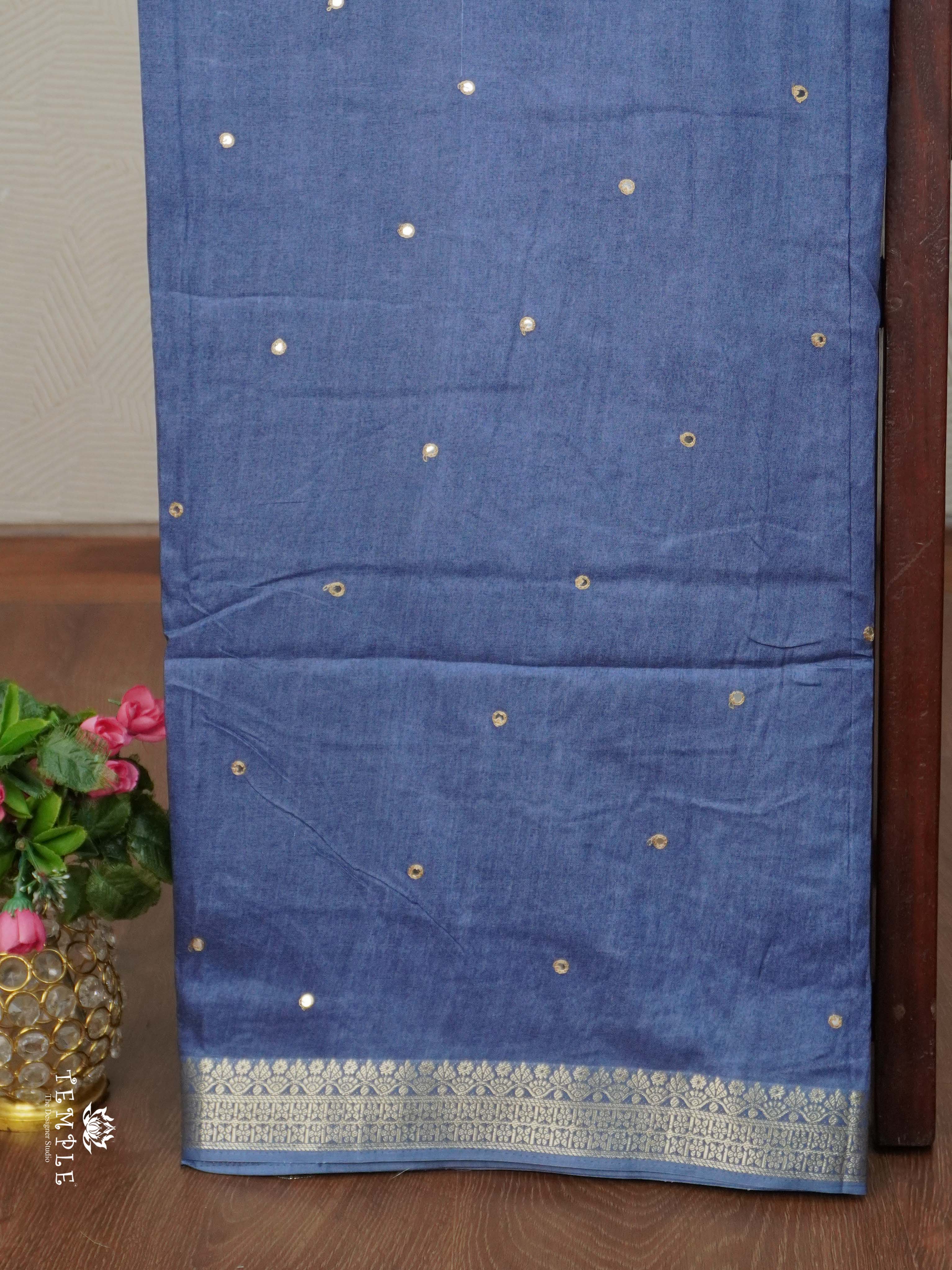 Fancy Mirror Work Saree | TTDS2665