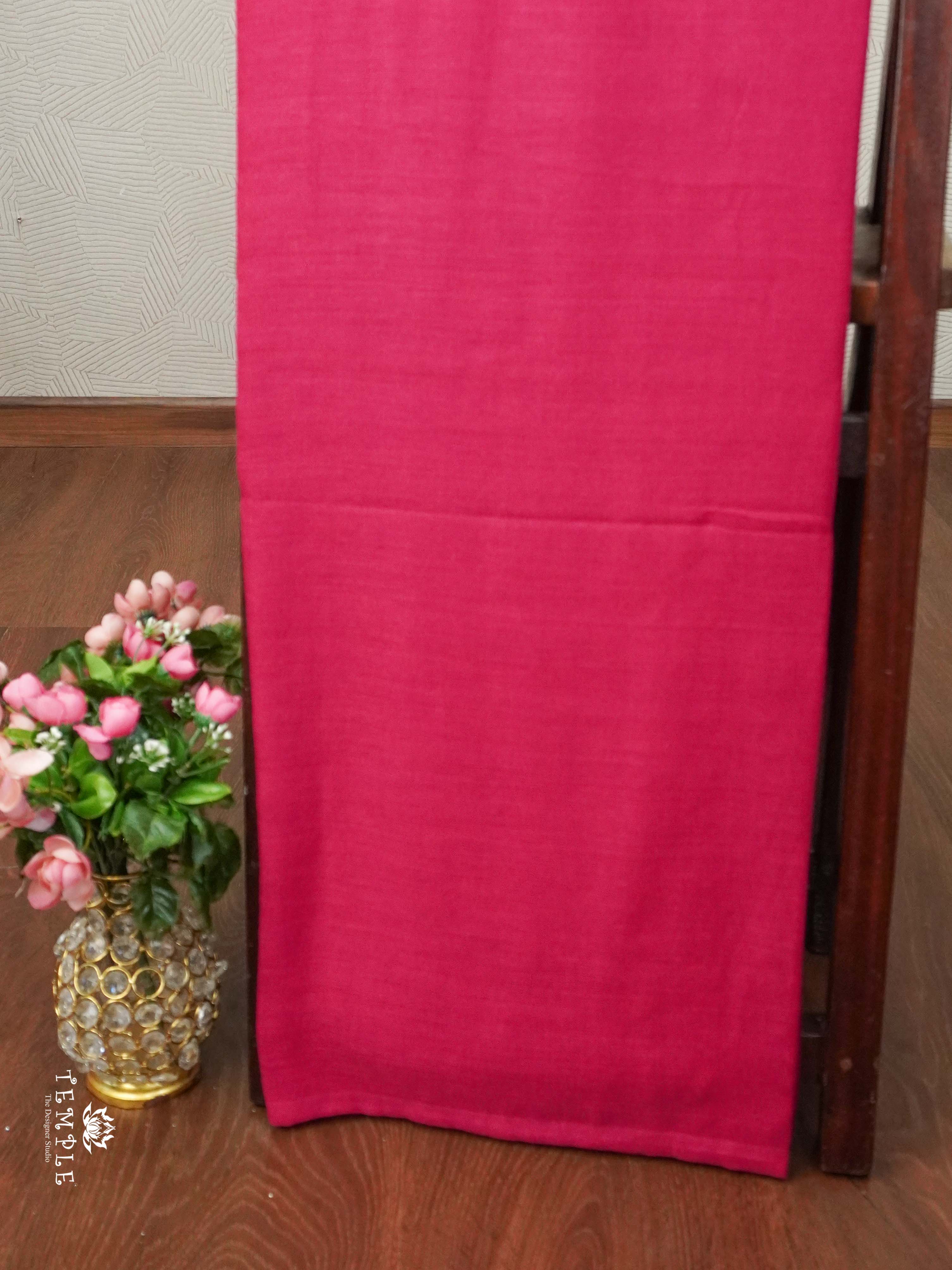 Linen Cotton Saree ( Pink )| TTDS2148