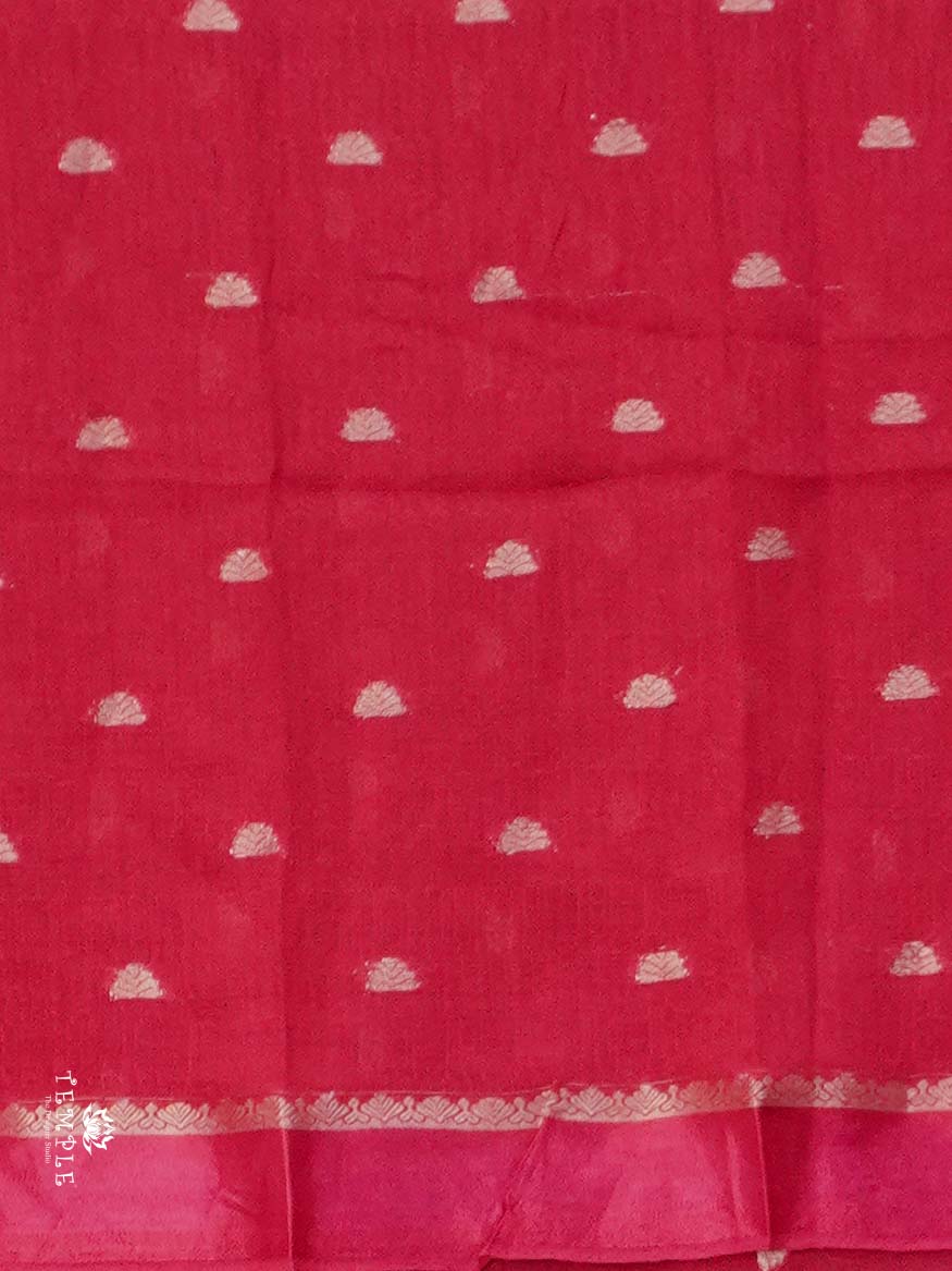 Khadi Silk Saree(Rani Pink) | TTDS2664