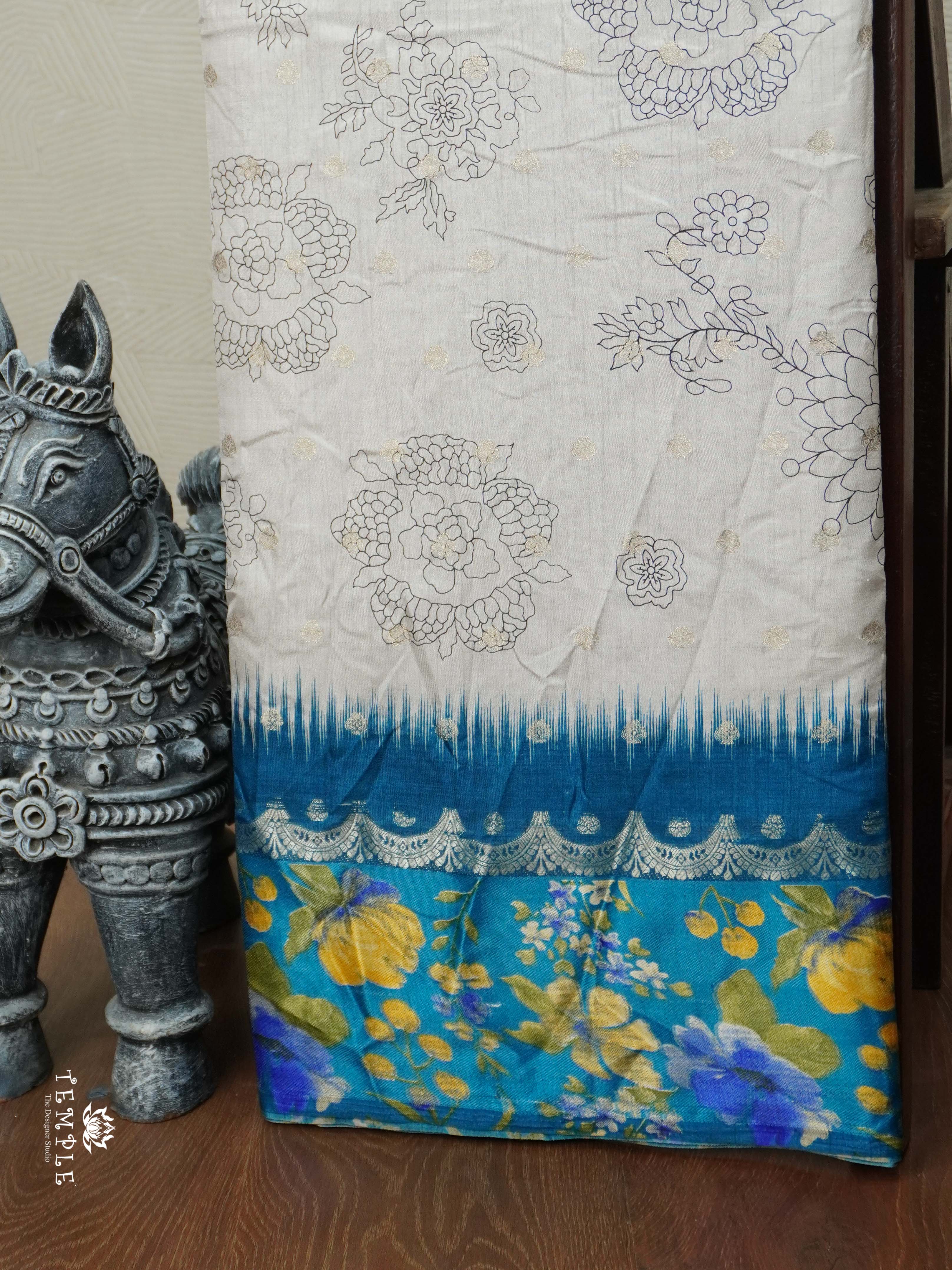 Pencil Art Printed Saree | TTDS2740