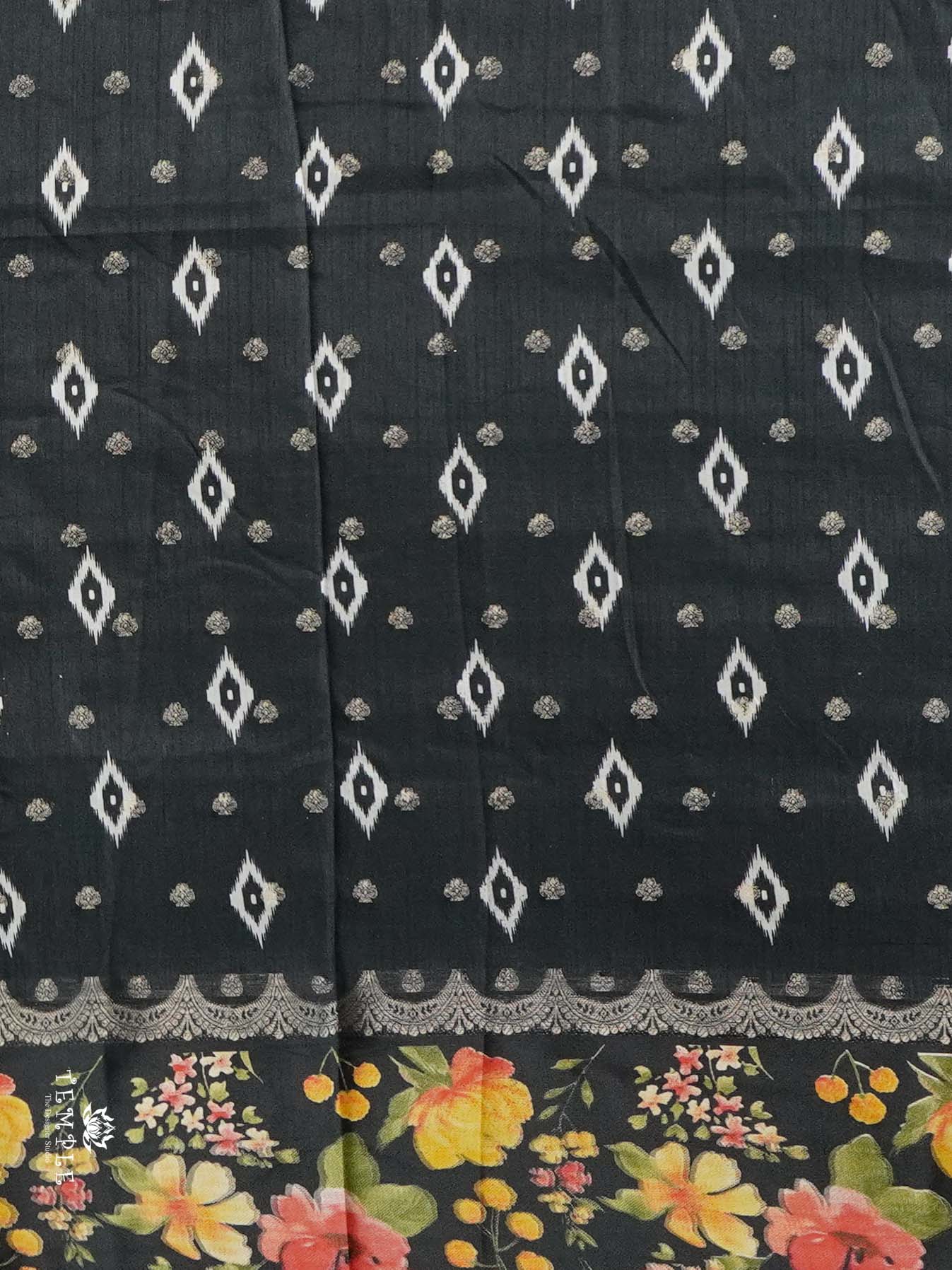 Pencil Art Printed Saree | TTDS2740