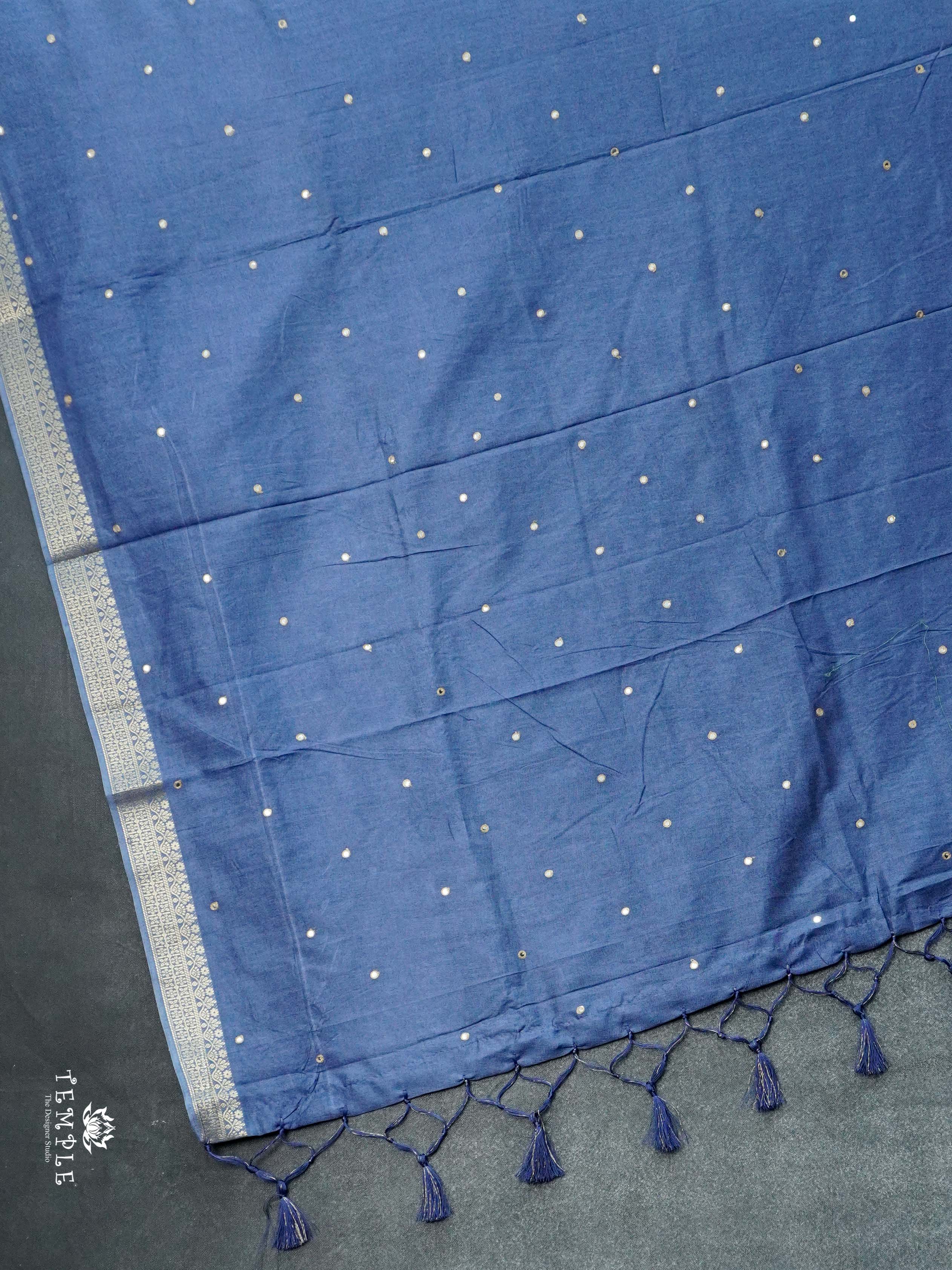 Fancy Mirror Work Saree | TTDS2665