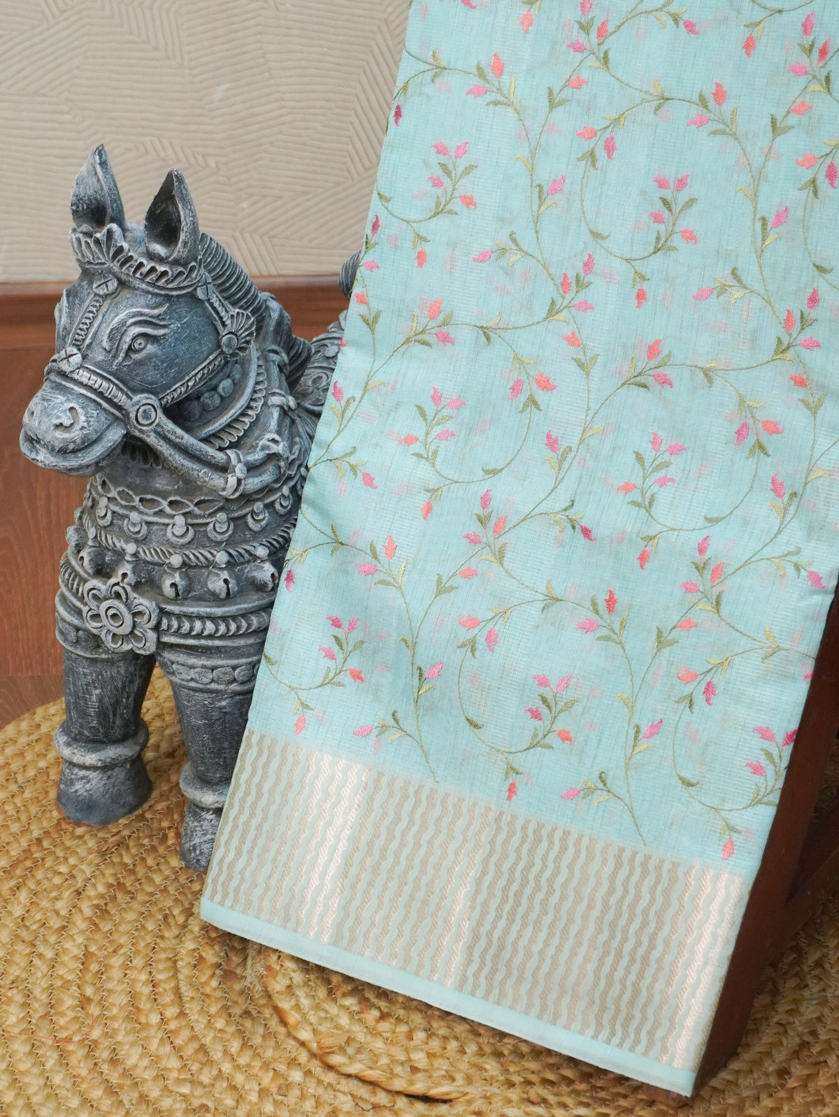 Linen Tissue Saree | TTDS3590