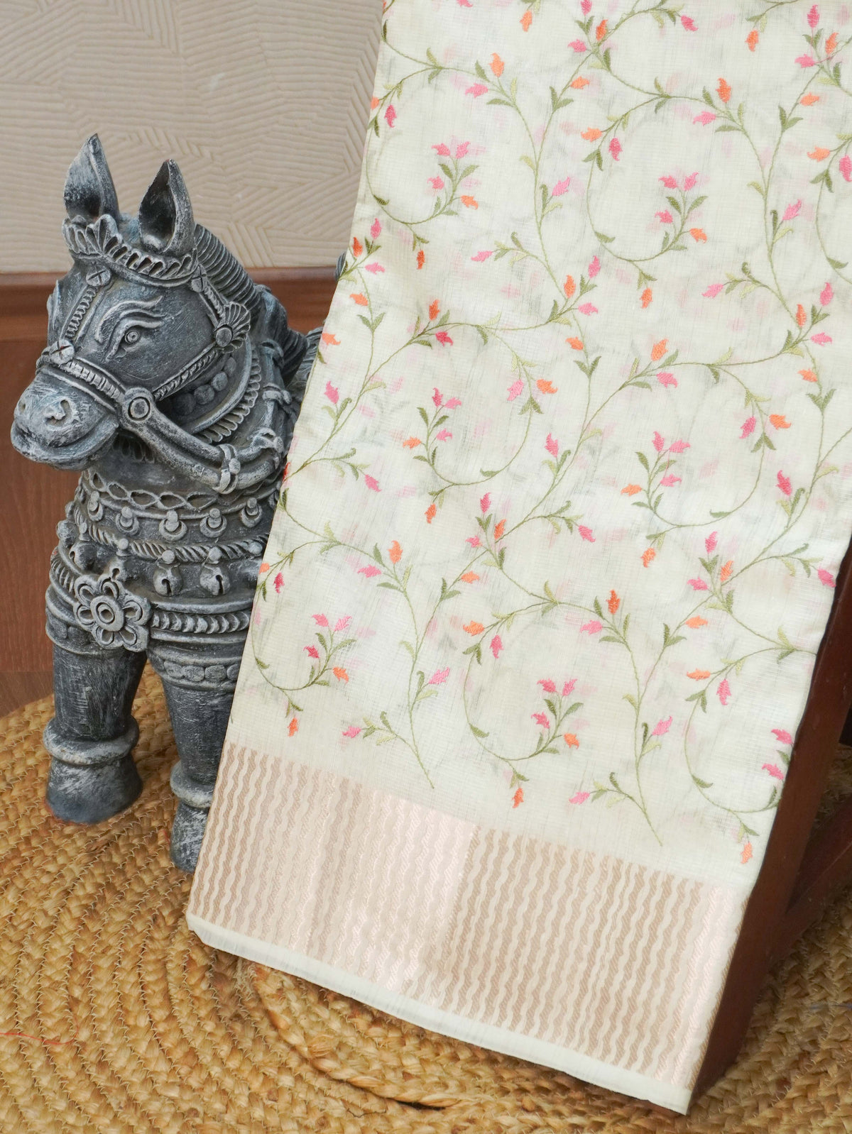 Linen Tissue Saree | TTDS3590