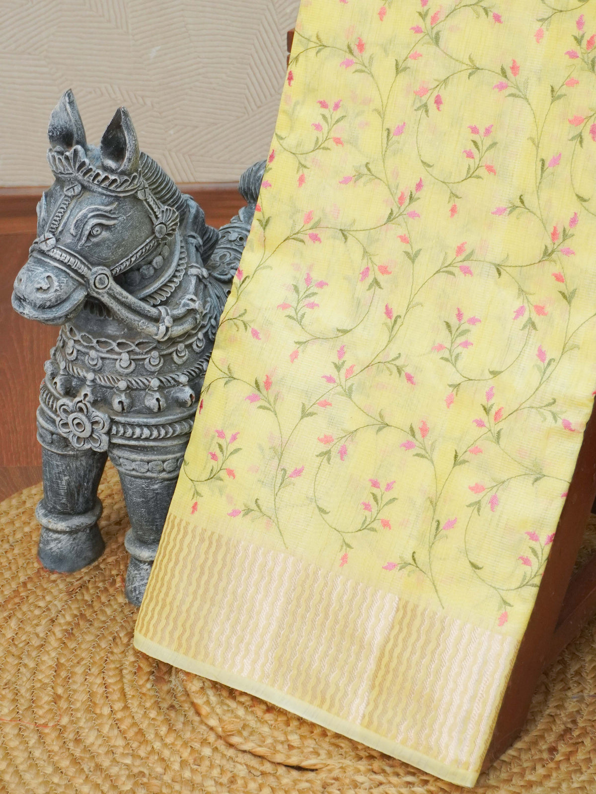 Linen Tissue Saree | TTDS3590