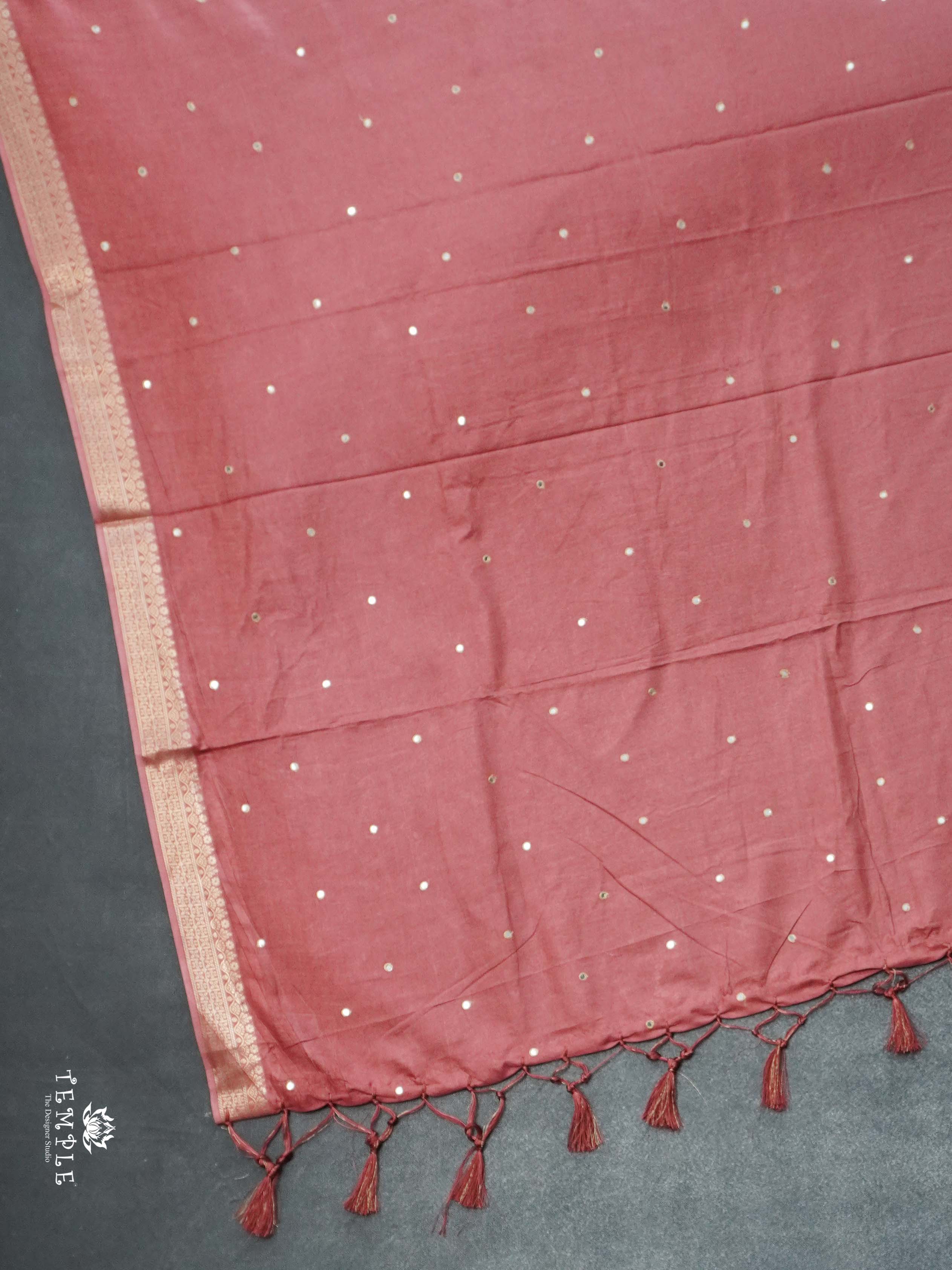 Fancy Mirror Work Saree | TTDS2665