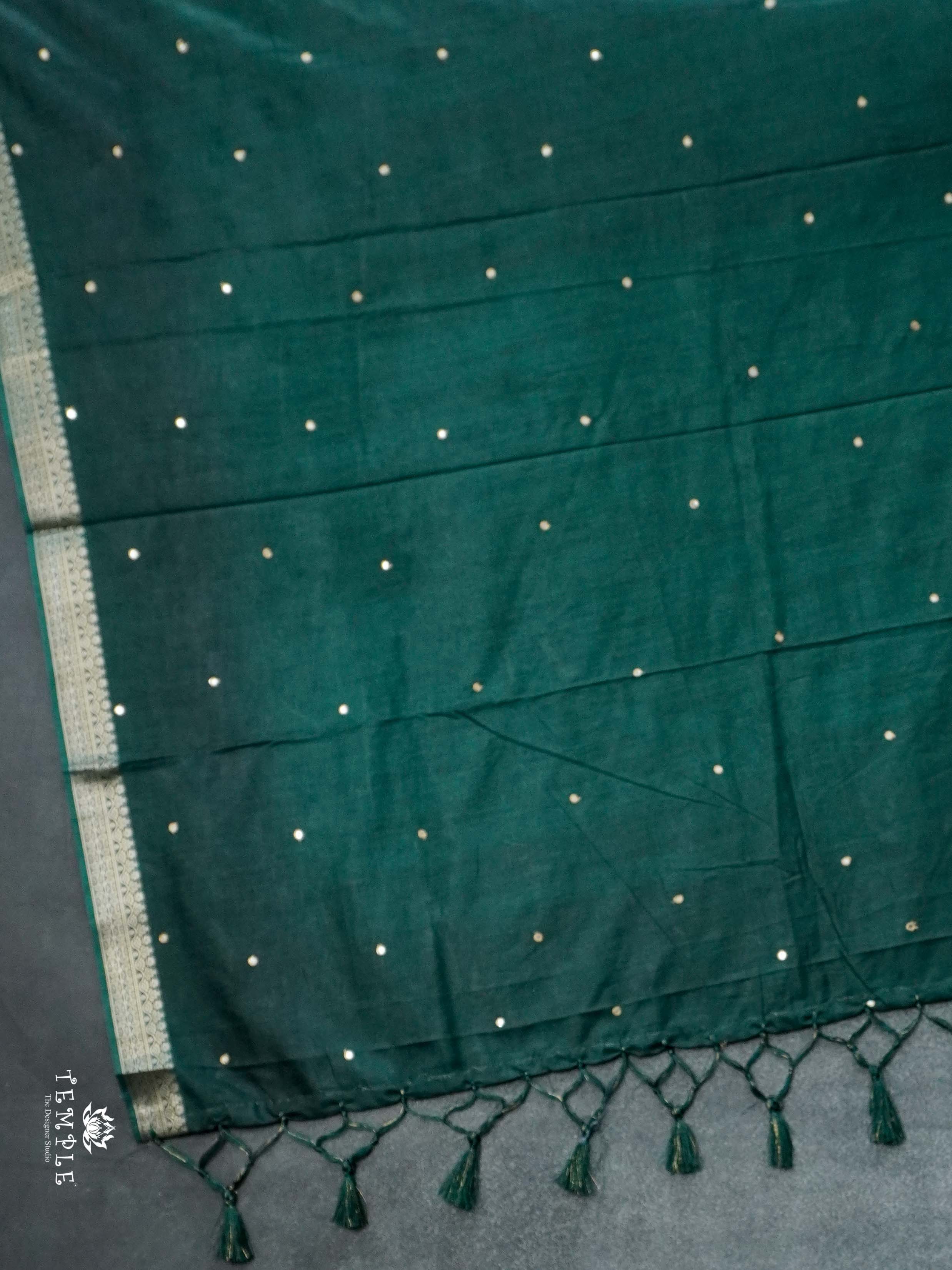 Fancy Mirror Work Saree | TTDS2665