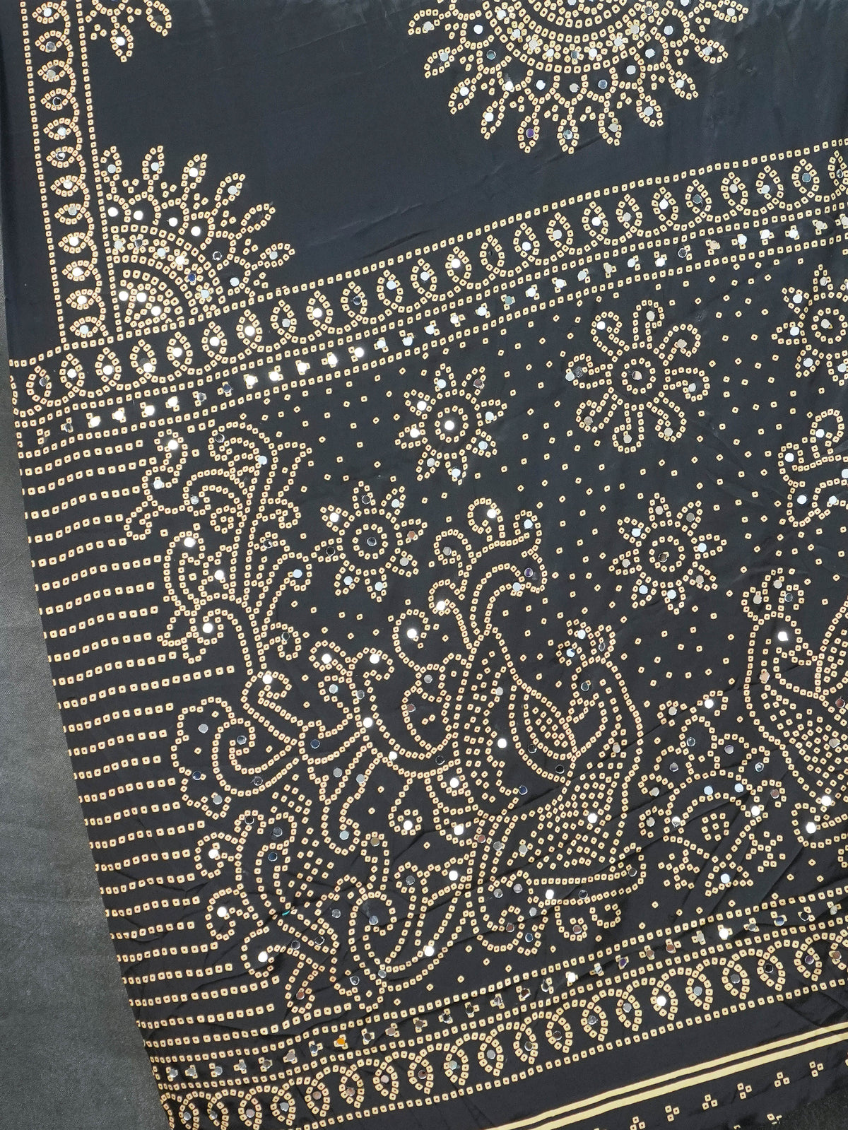 Ajrakh Printed Modal Silk Saree | TTDS3591