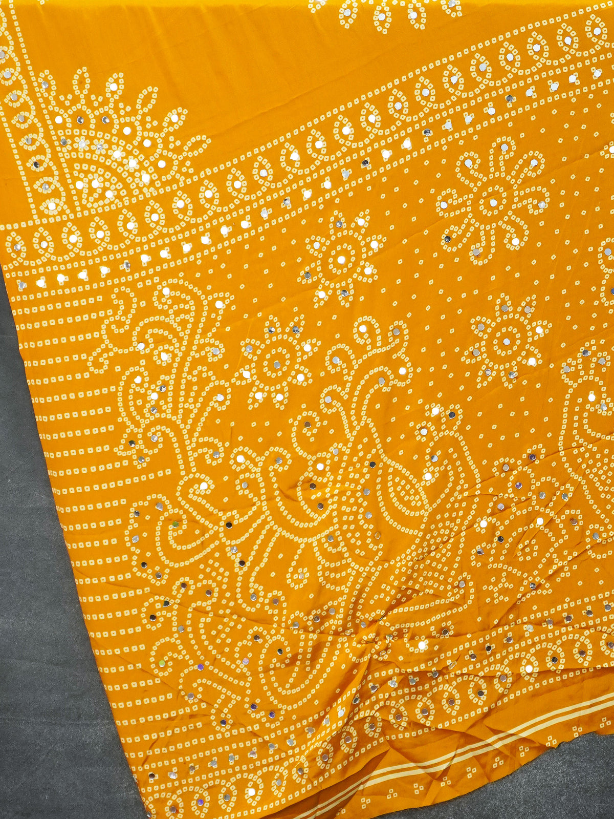 Ajrakh Printed Modal Silk Saree | TTDS3591
