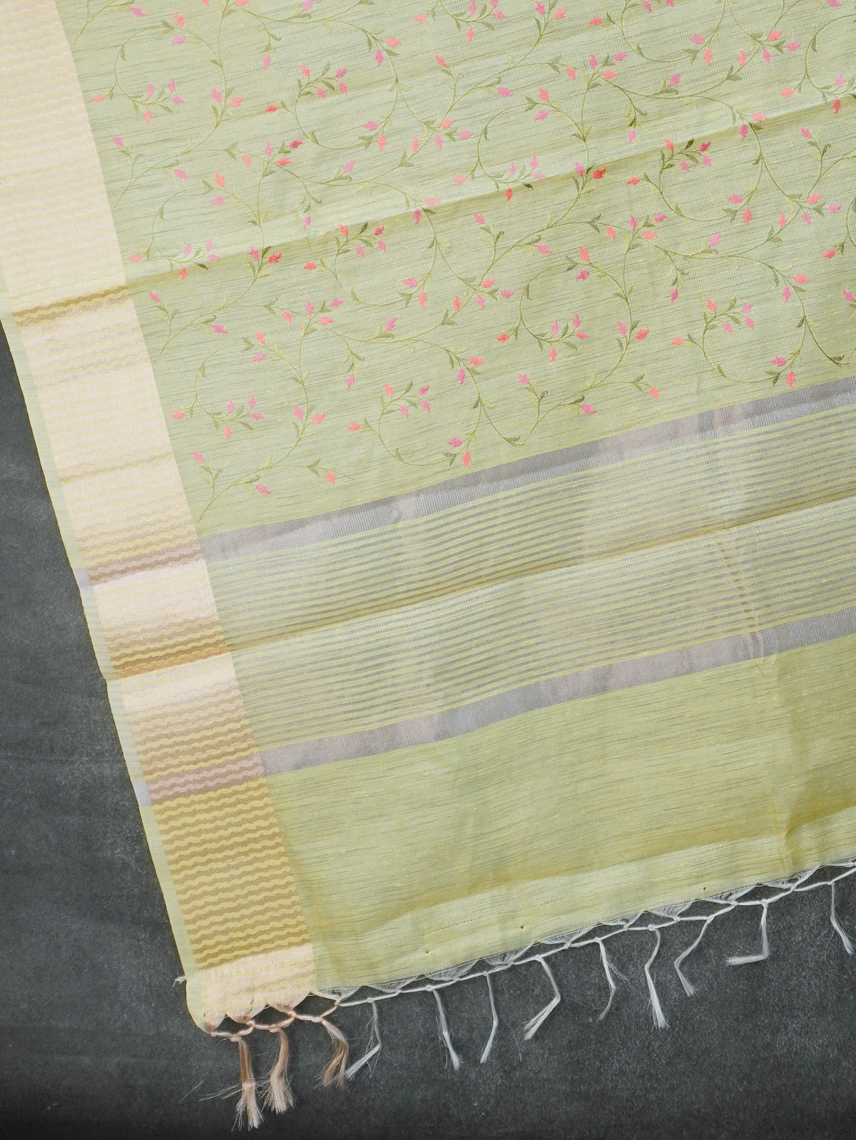 Linen Tissue Saree | TTDS3590