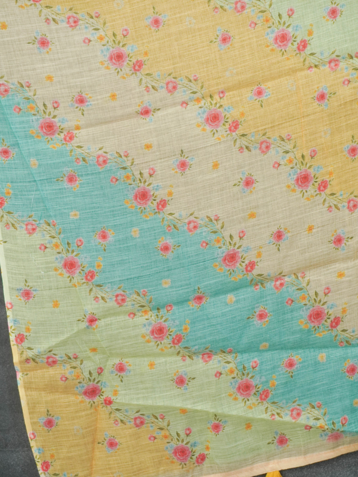 Linen Cotton Saree | TTDS3593