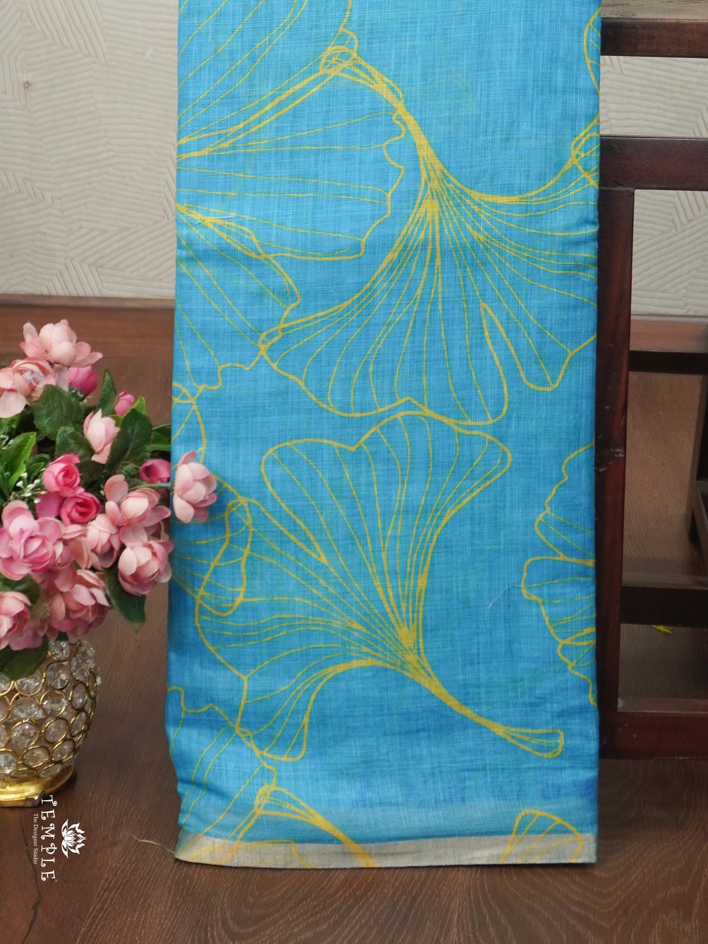 Printed Chanderi Cotton Saree | TTDS2171