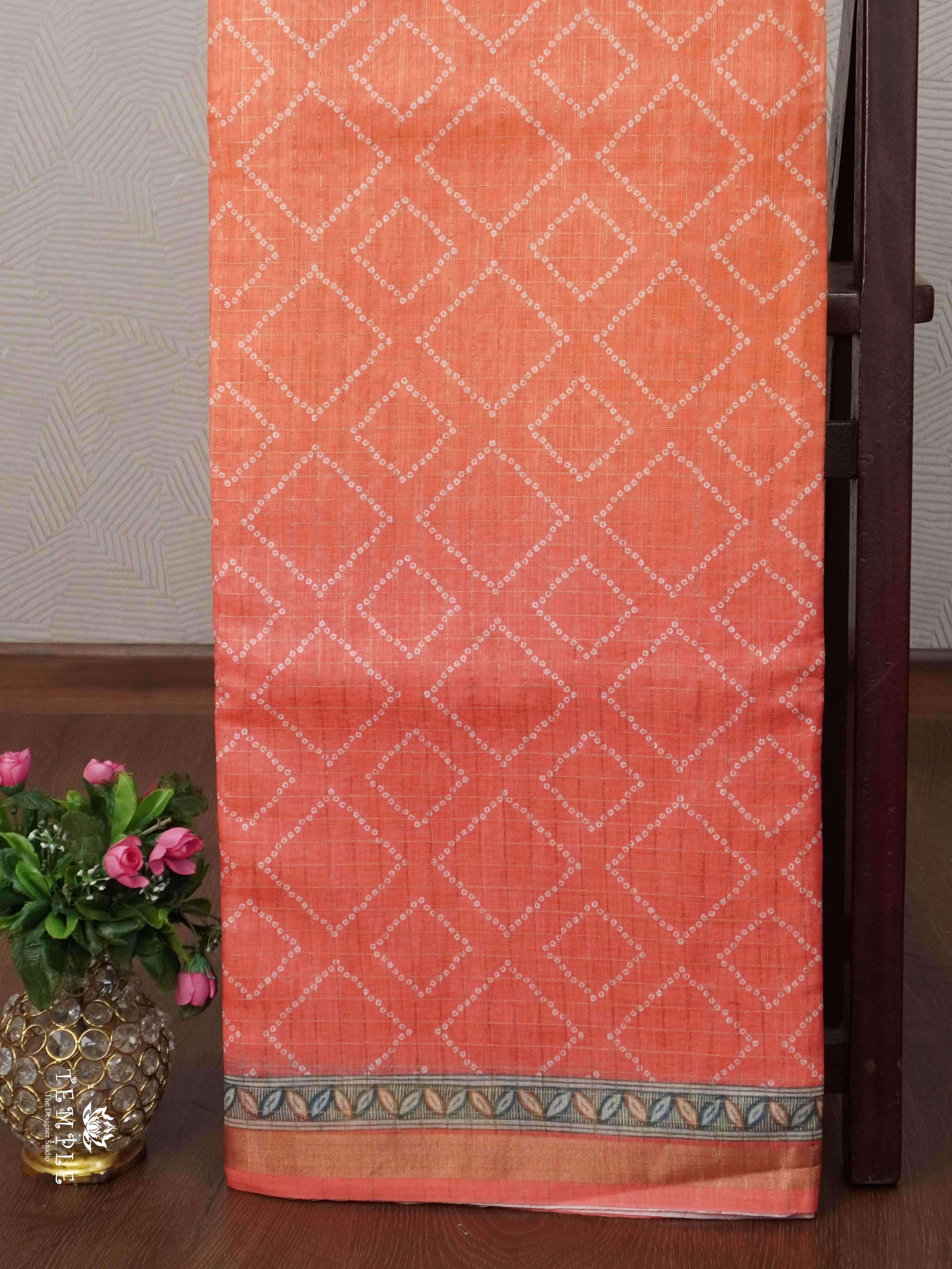 Chanderi Cotton Saree With Triple Shades | TTDS2504