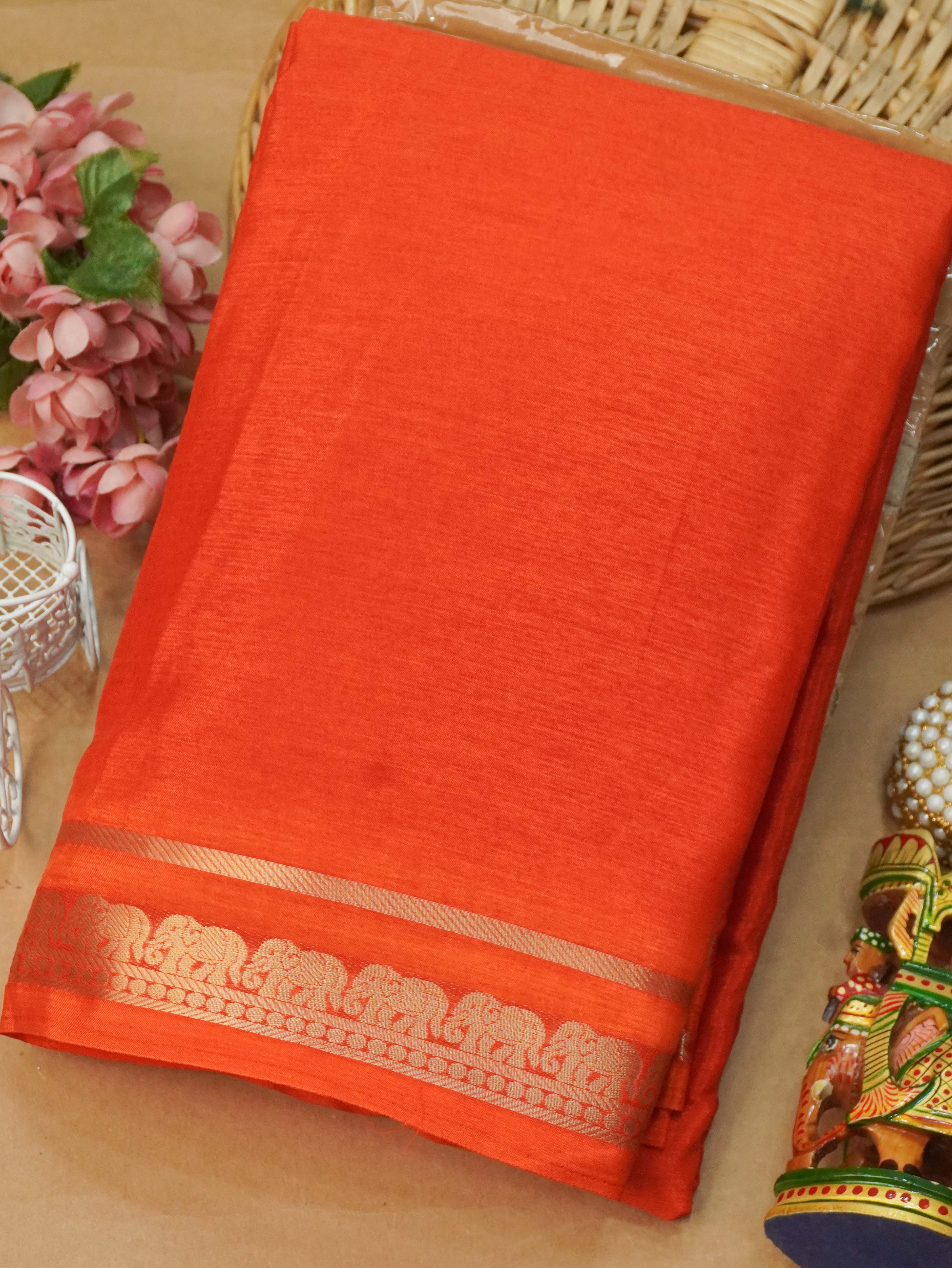 Semi Mysore Silk Saree | TTDS3177