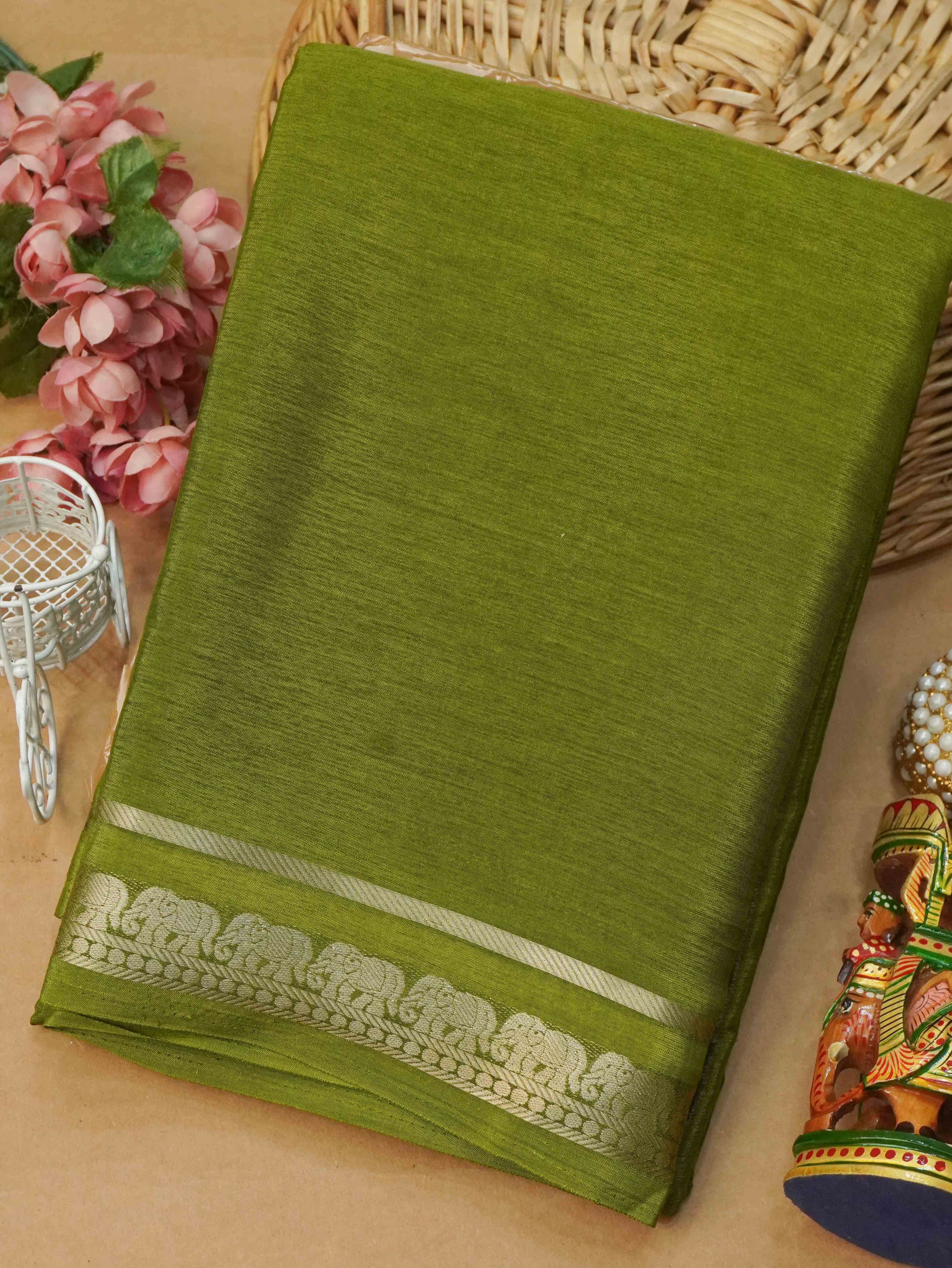 Semi Mysore Silk Saree | TTDS3177