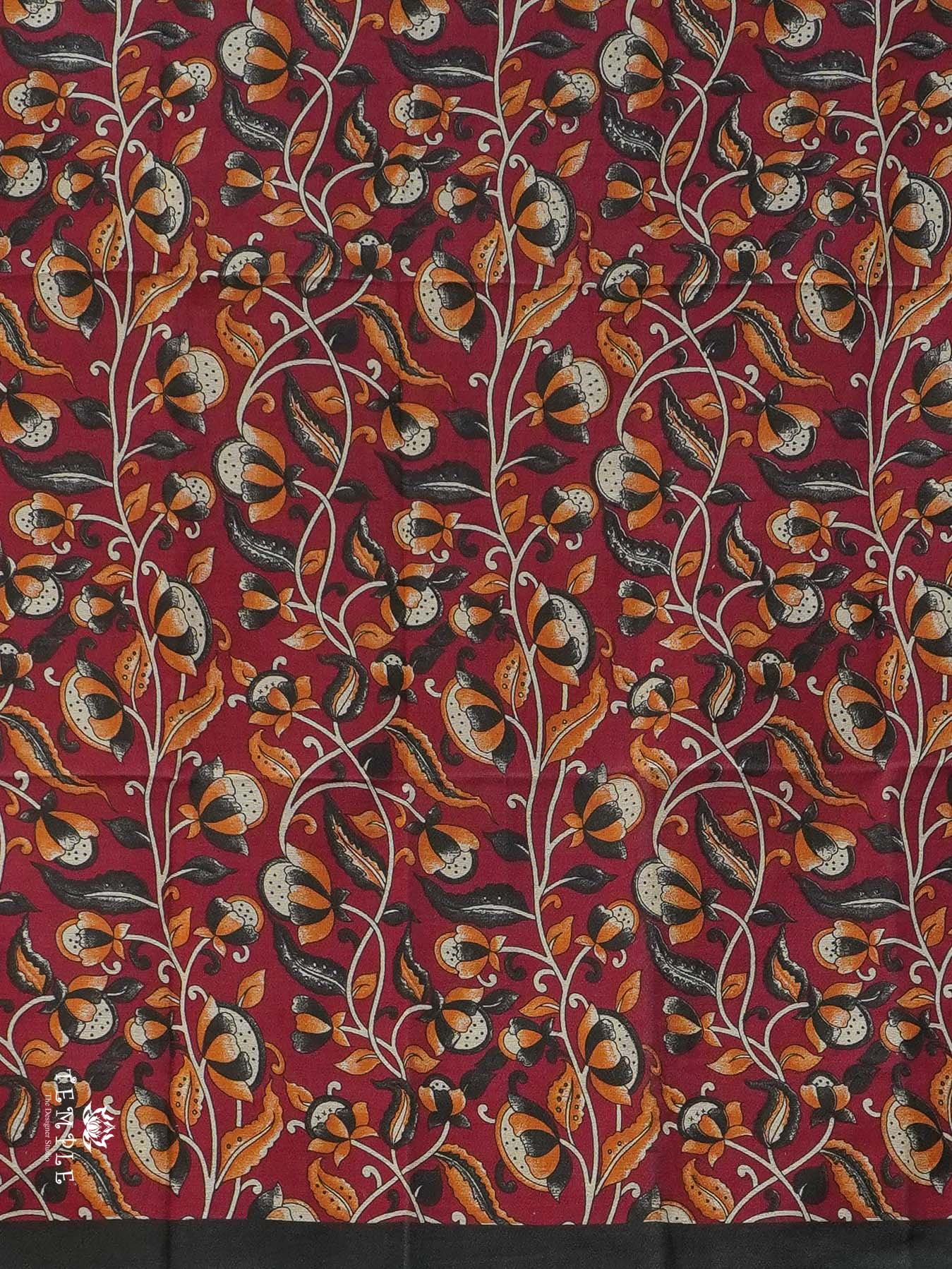 Mul Cotton Saree with printed Blouse | TTDS2255