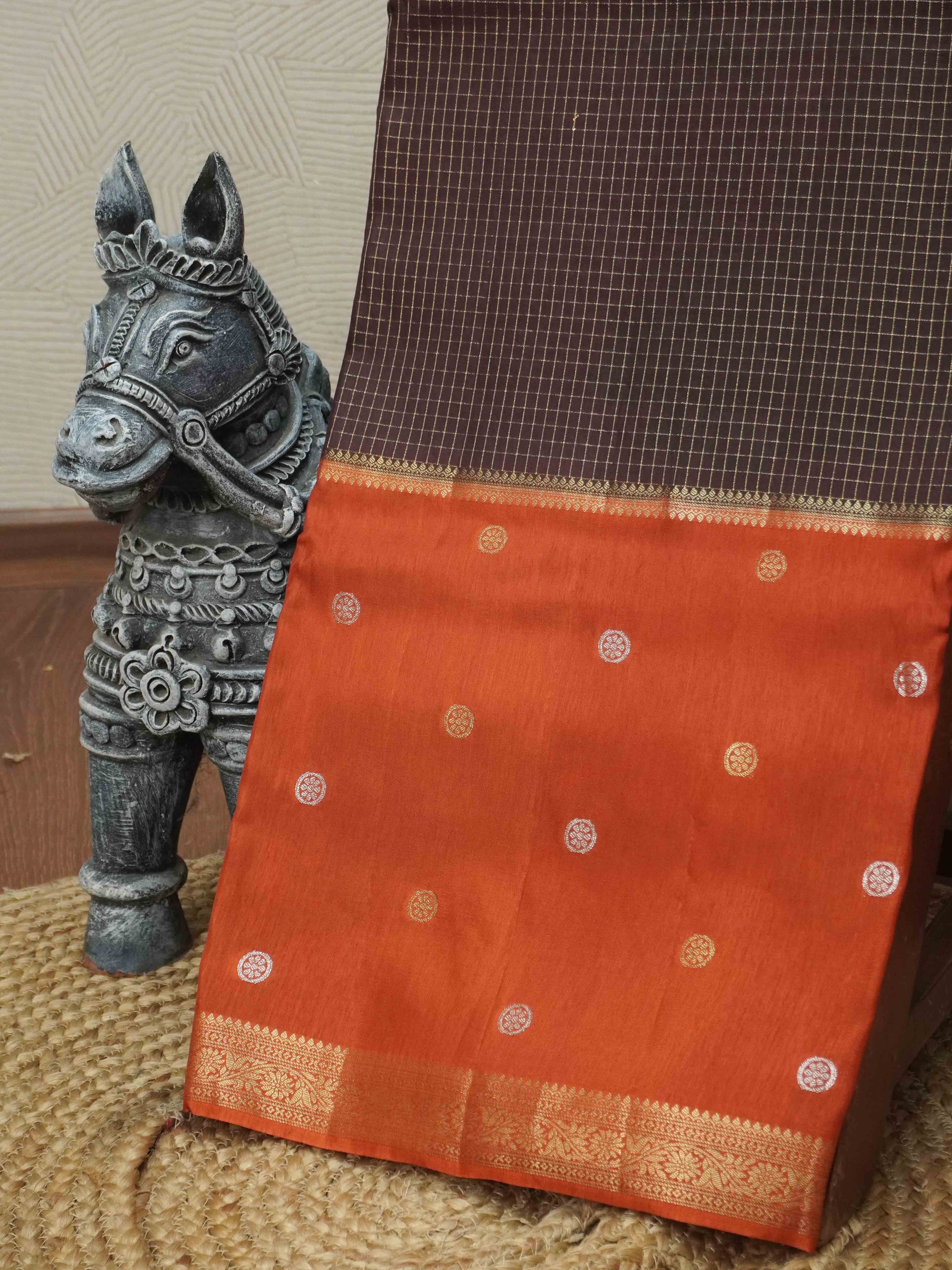 Semi Mysore Silk Saree(2) | TTDS2783