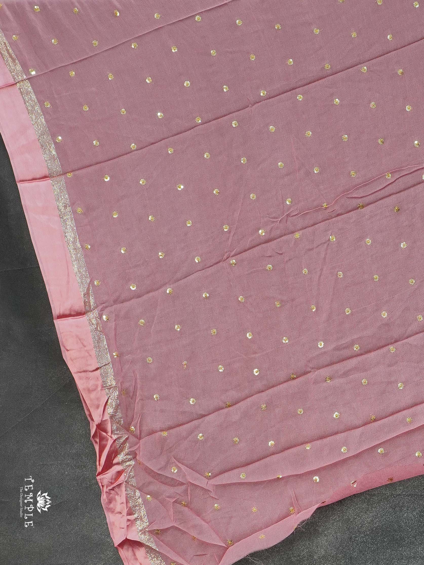 Georgette Saree With Tikki Work | TTDS2261