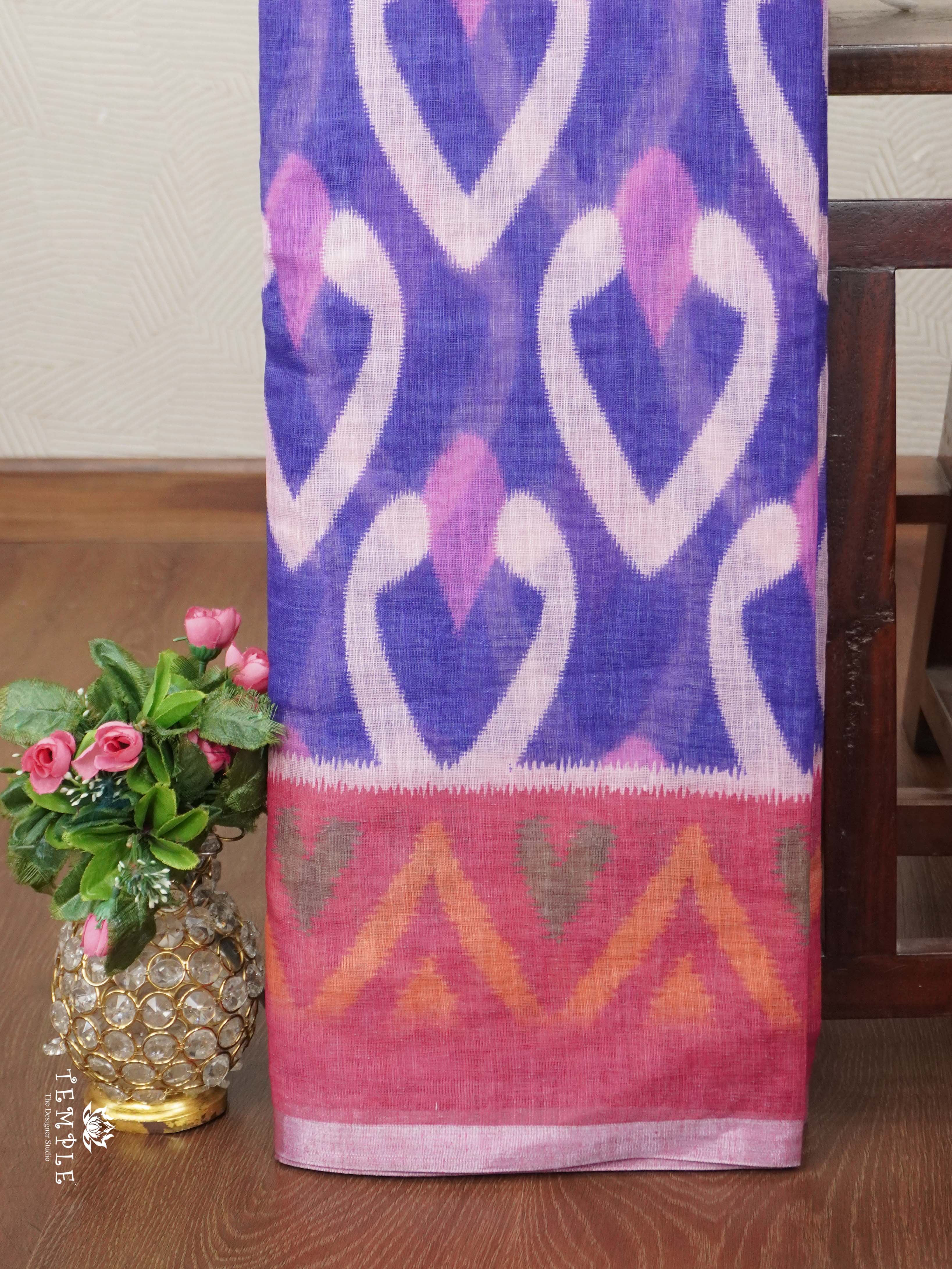 Linen Cotton Saree | TTDS2680