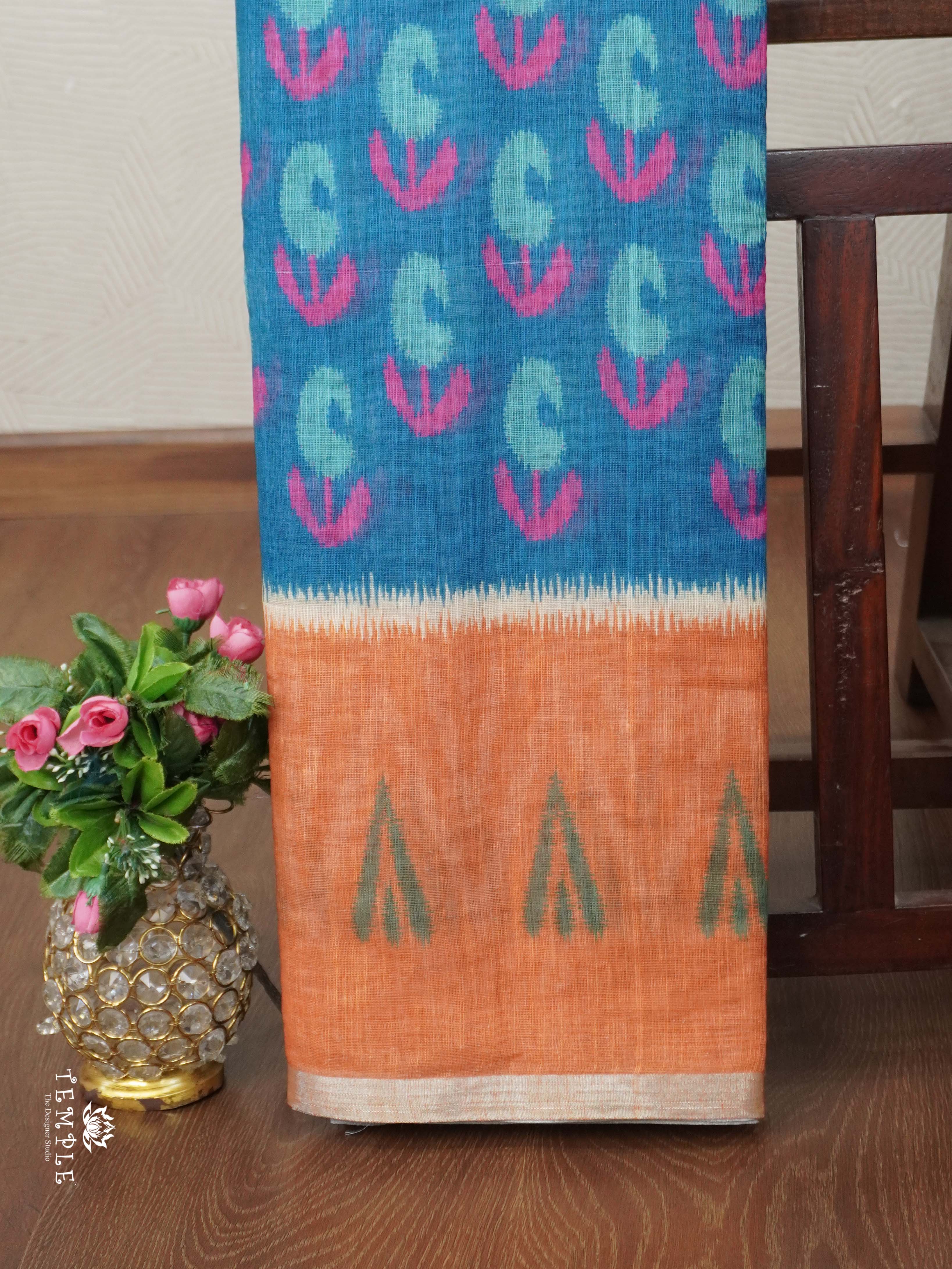 Linen Cotton Saree | TTDS2680