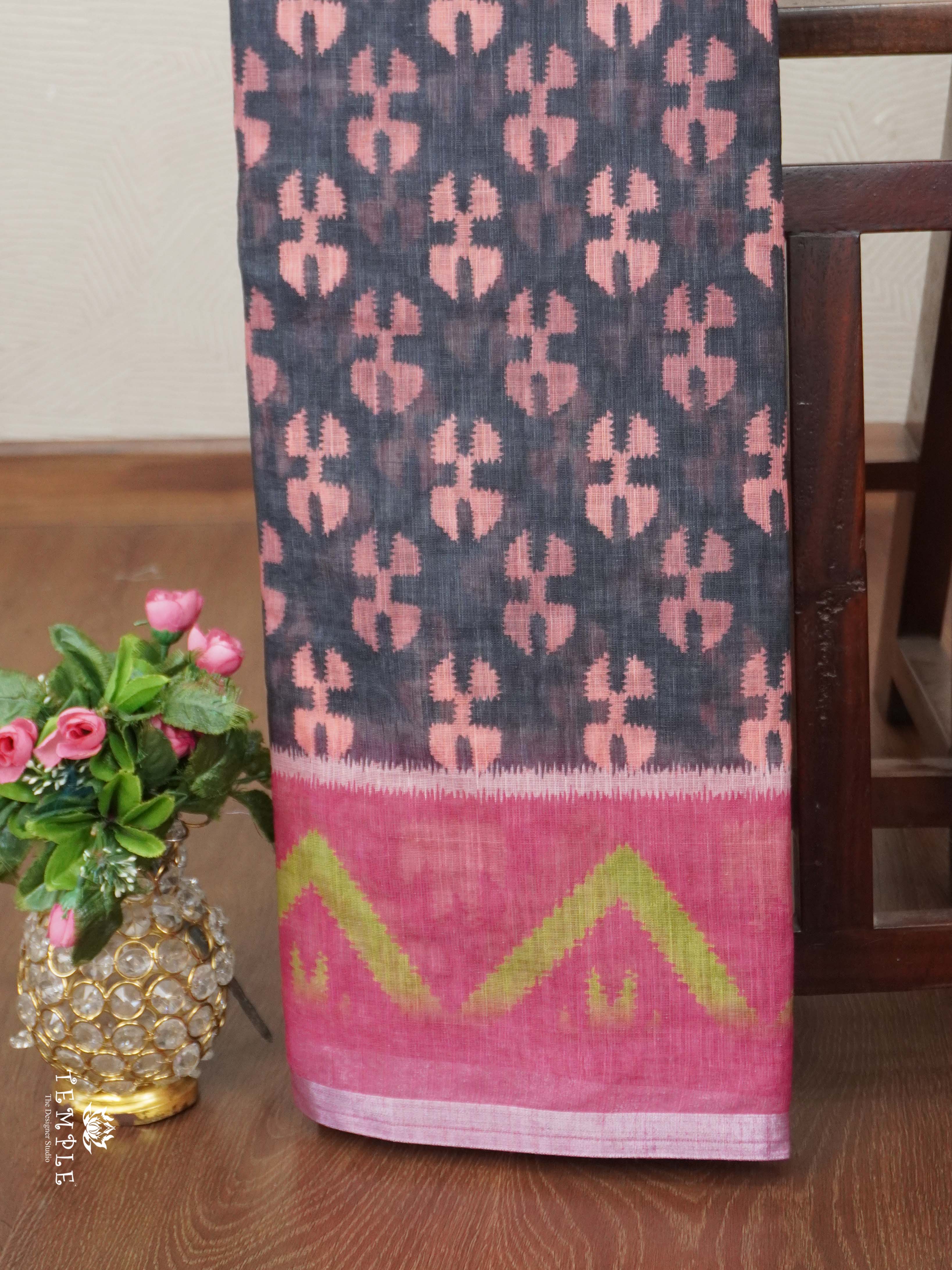 Linen Cotton Saree | TTDS2680