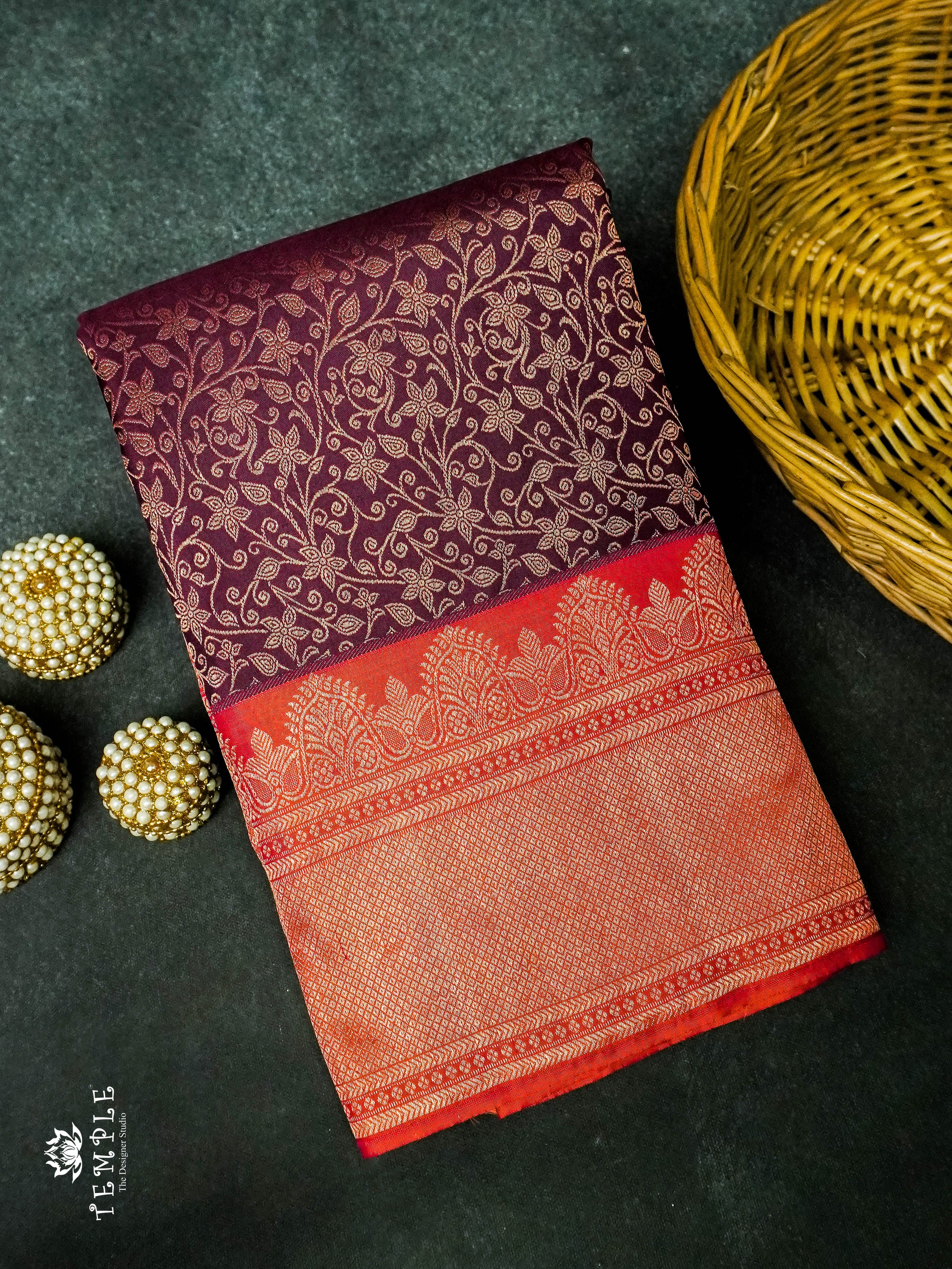 Elegant Pure Silk Saree With Soft and Comfortable Silk Fabric | TTDS933