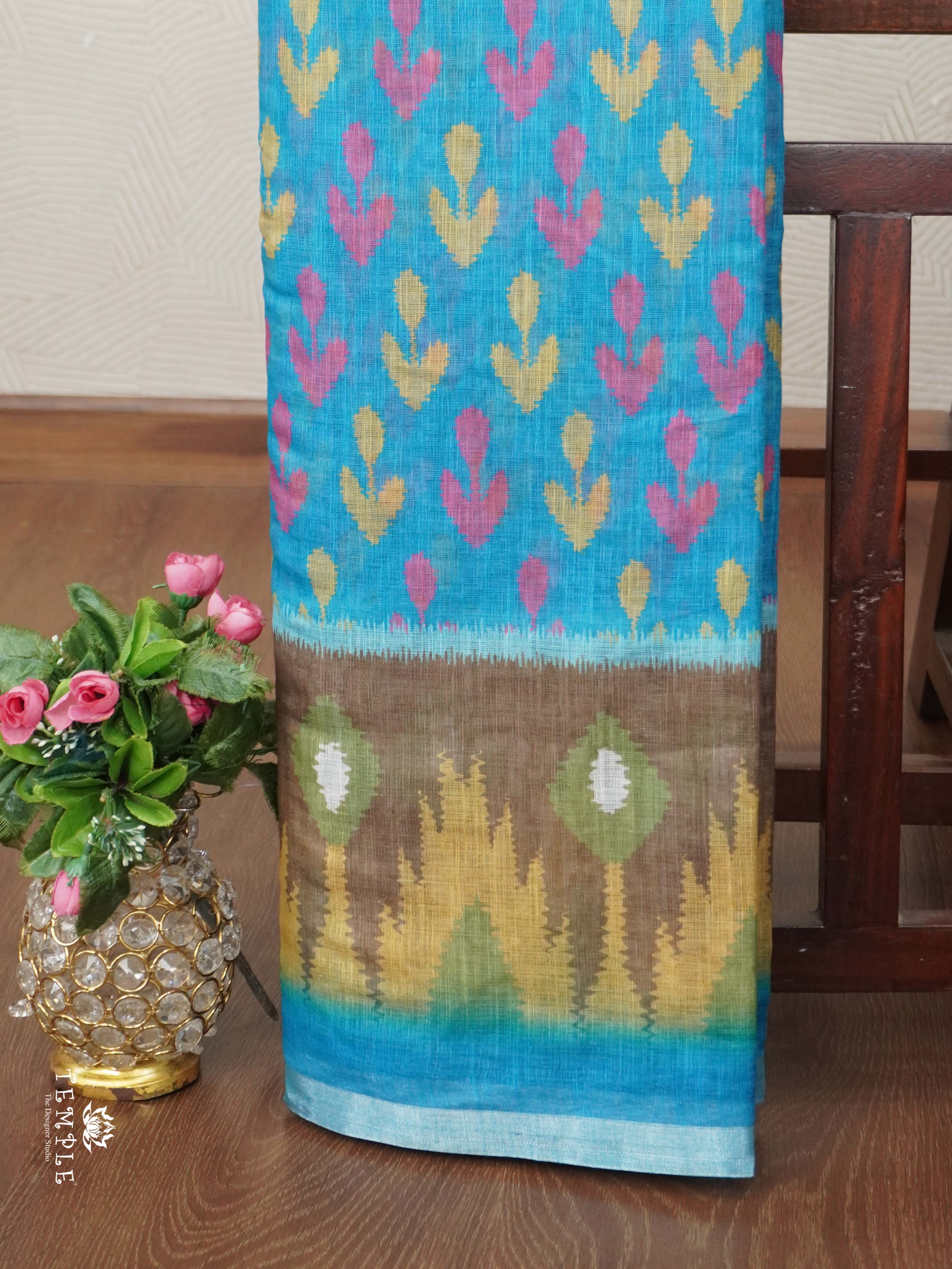 Linen Cotton Saree | TTDS2680