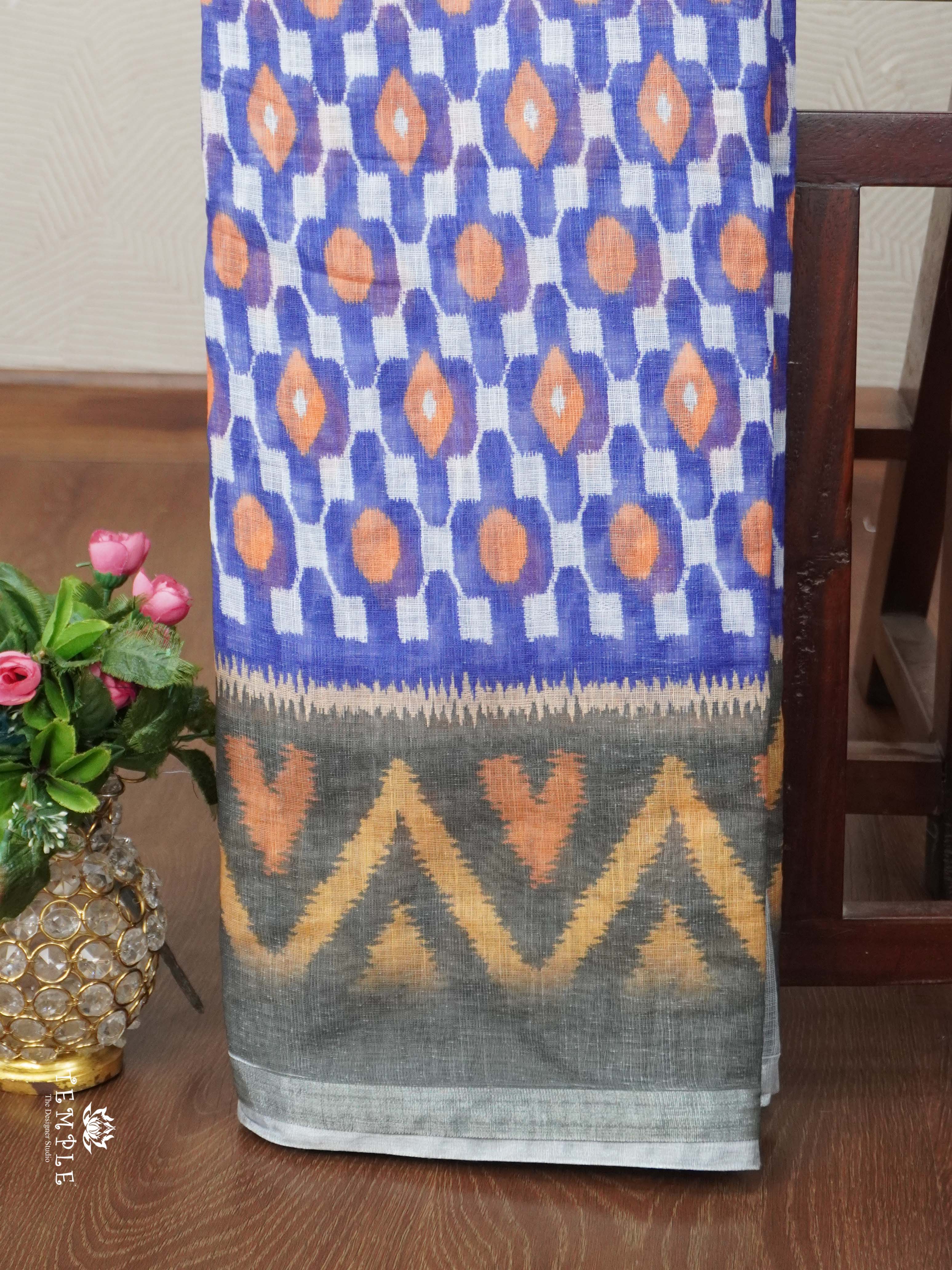 Linen Cotton Saree | TTDS2680