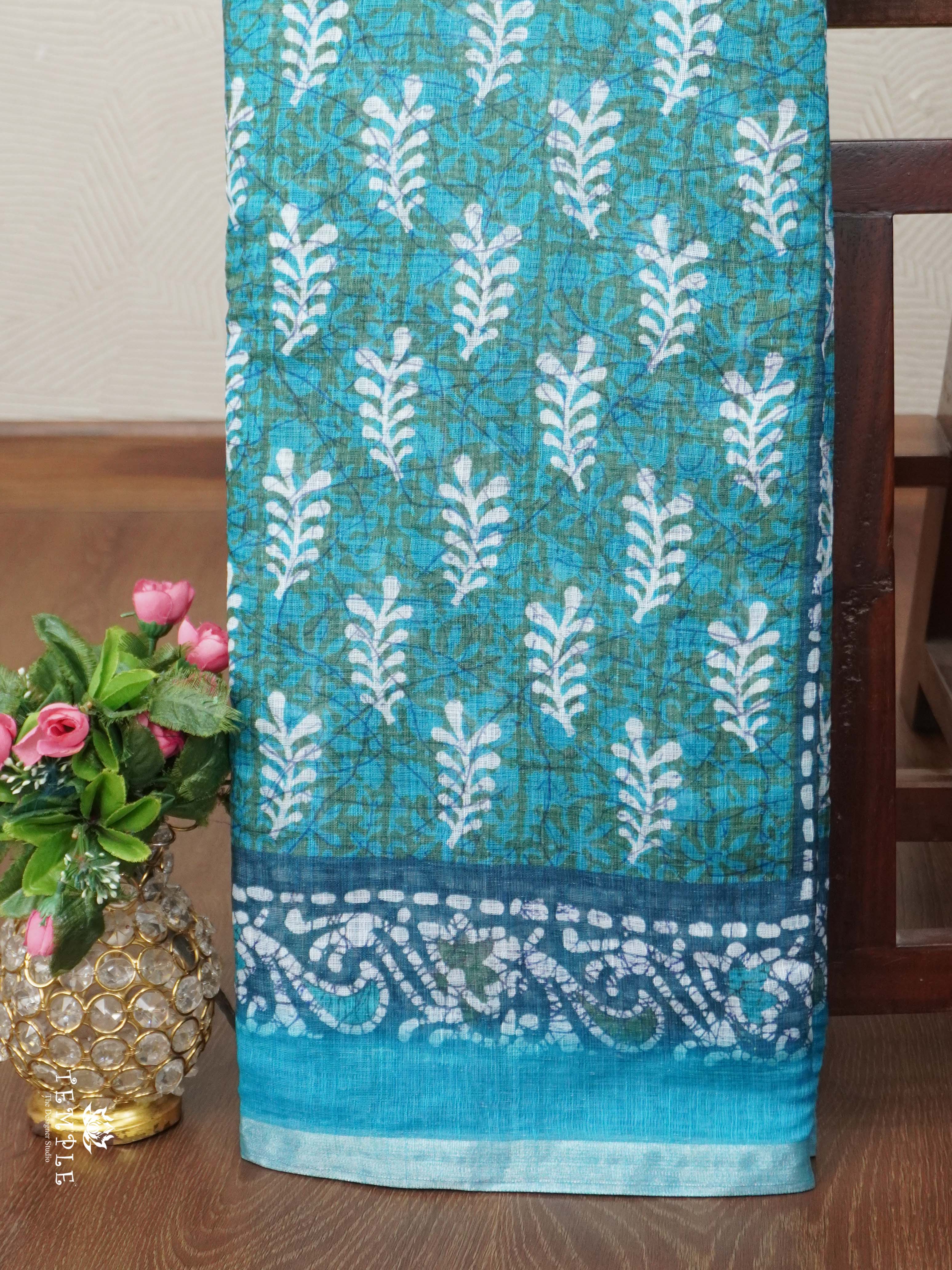 Linen Cotton Saree | TTDS2680
