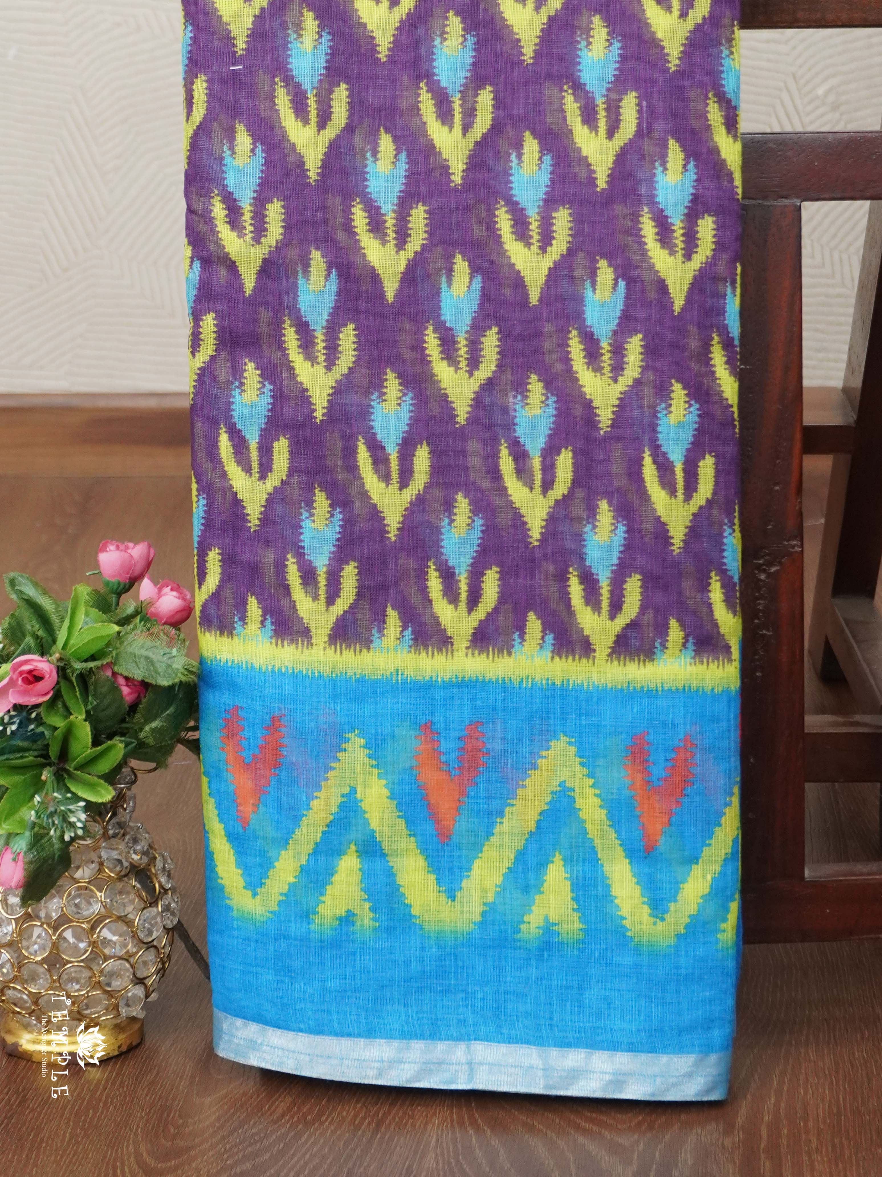 Linen Cotton Saree | TTDS2680