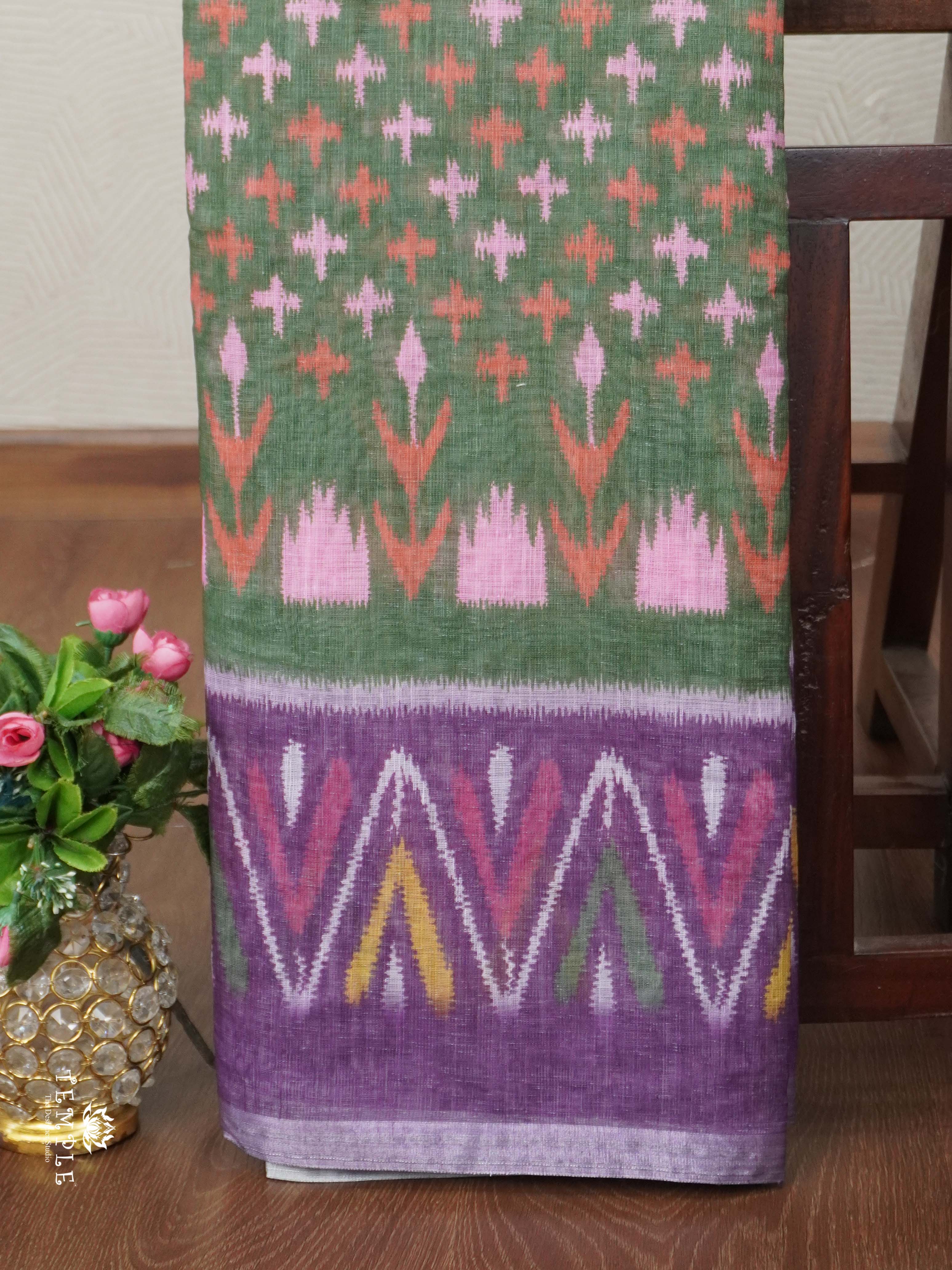 Linen Cotton Saree | TTDS2680