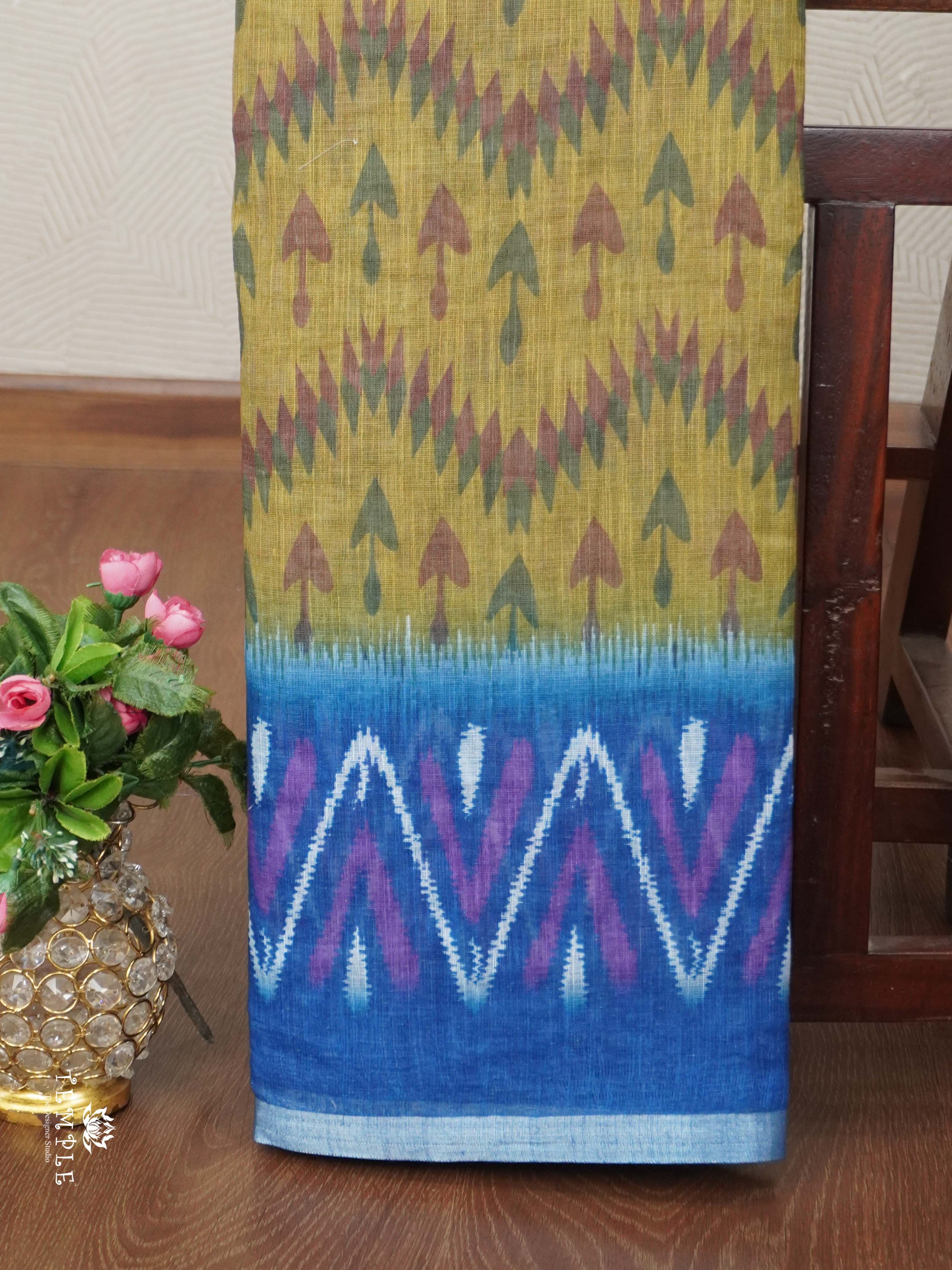 Linen Cotton Saree | TTDS2680