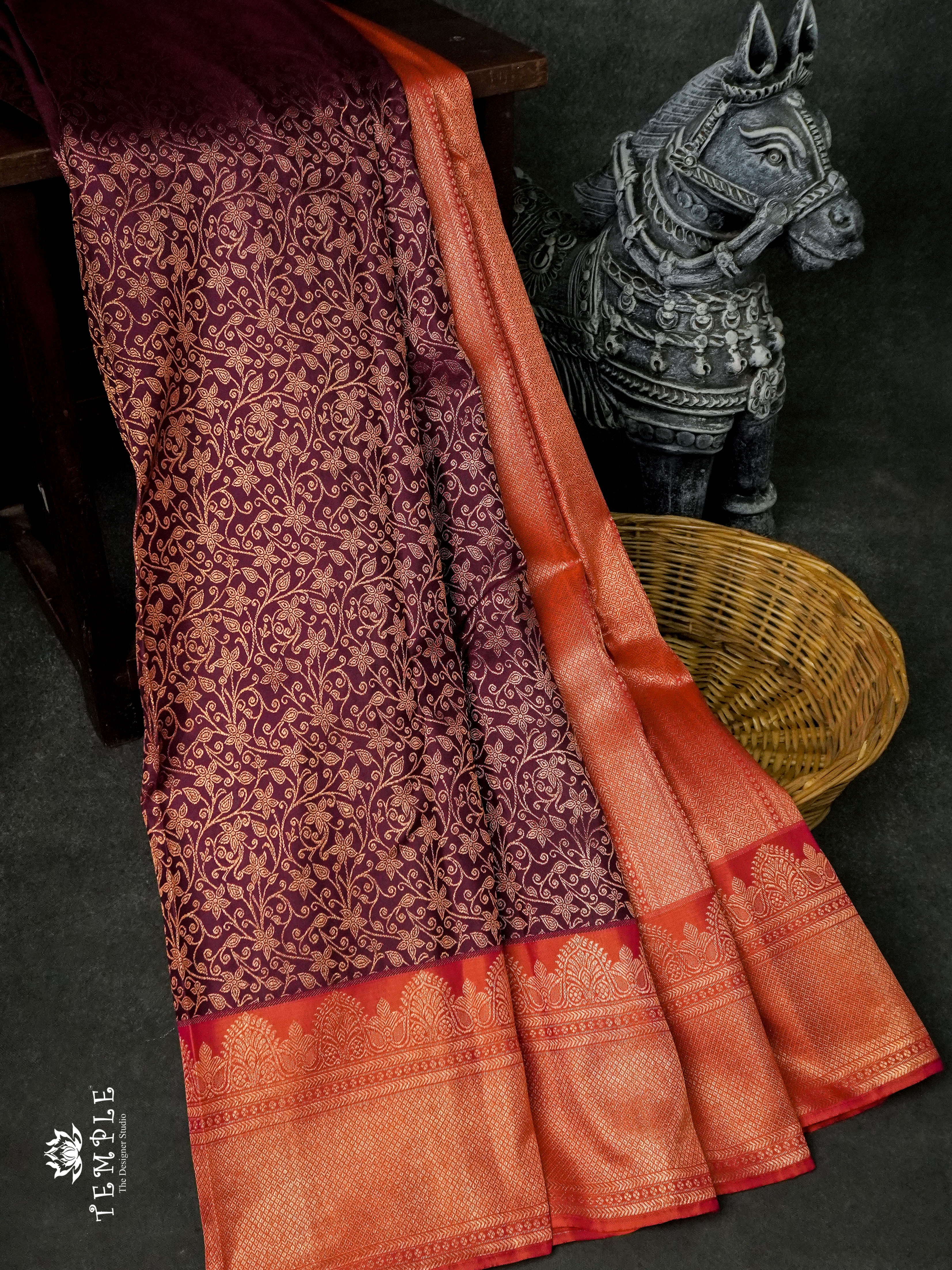 Elegant Pure Silk Saree With Soft and Comfortable Silk Fabric | TTDS933