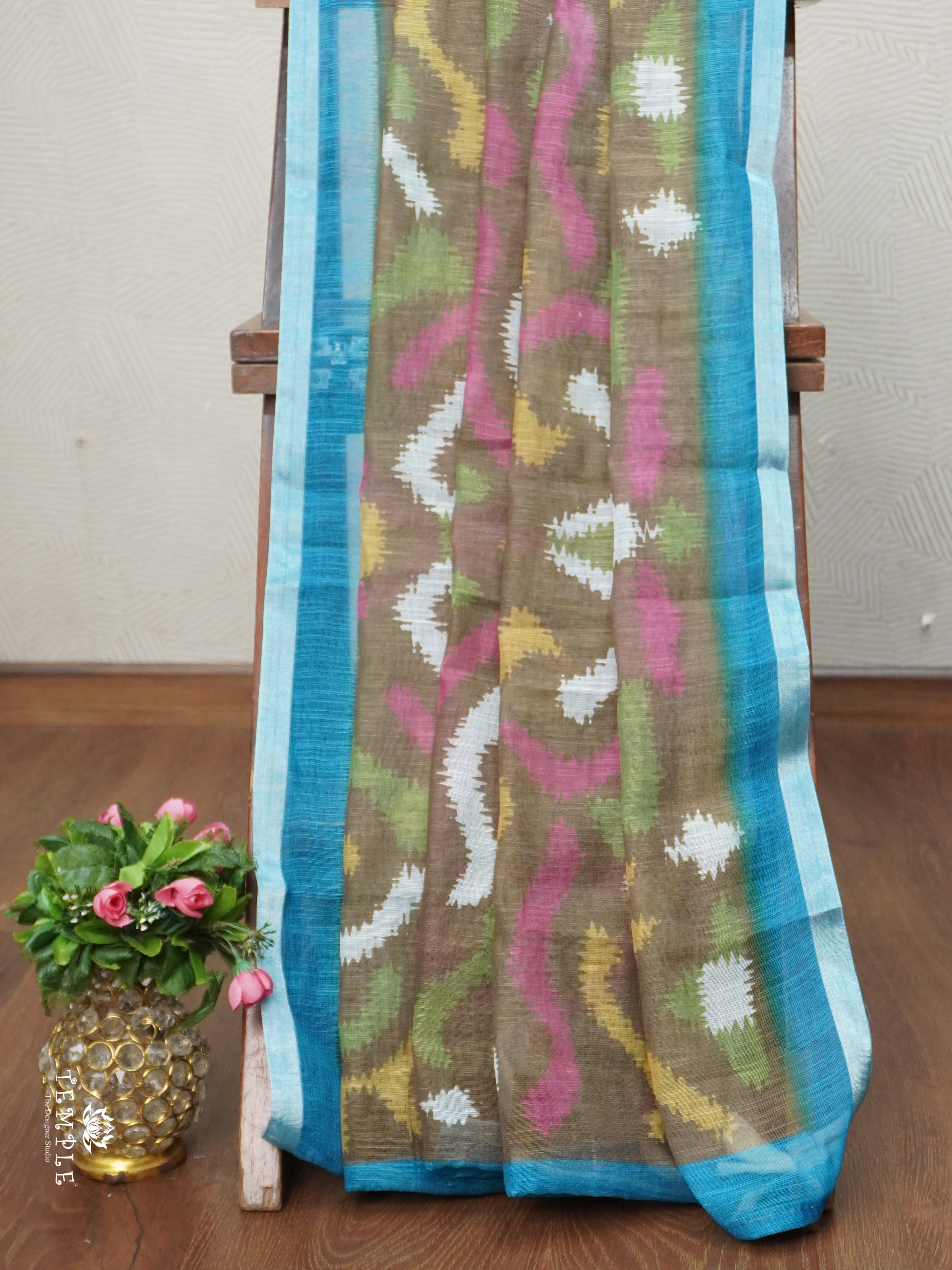 Linen Cotton Saree | TTDS2680