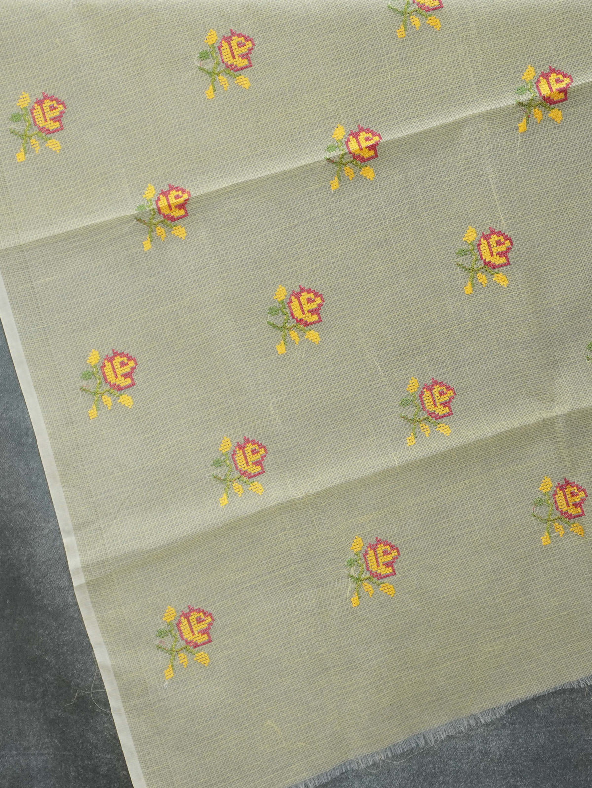 Kota Cotton Saree With Embroidery Work | TTDS3600