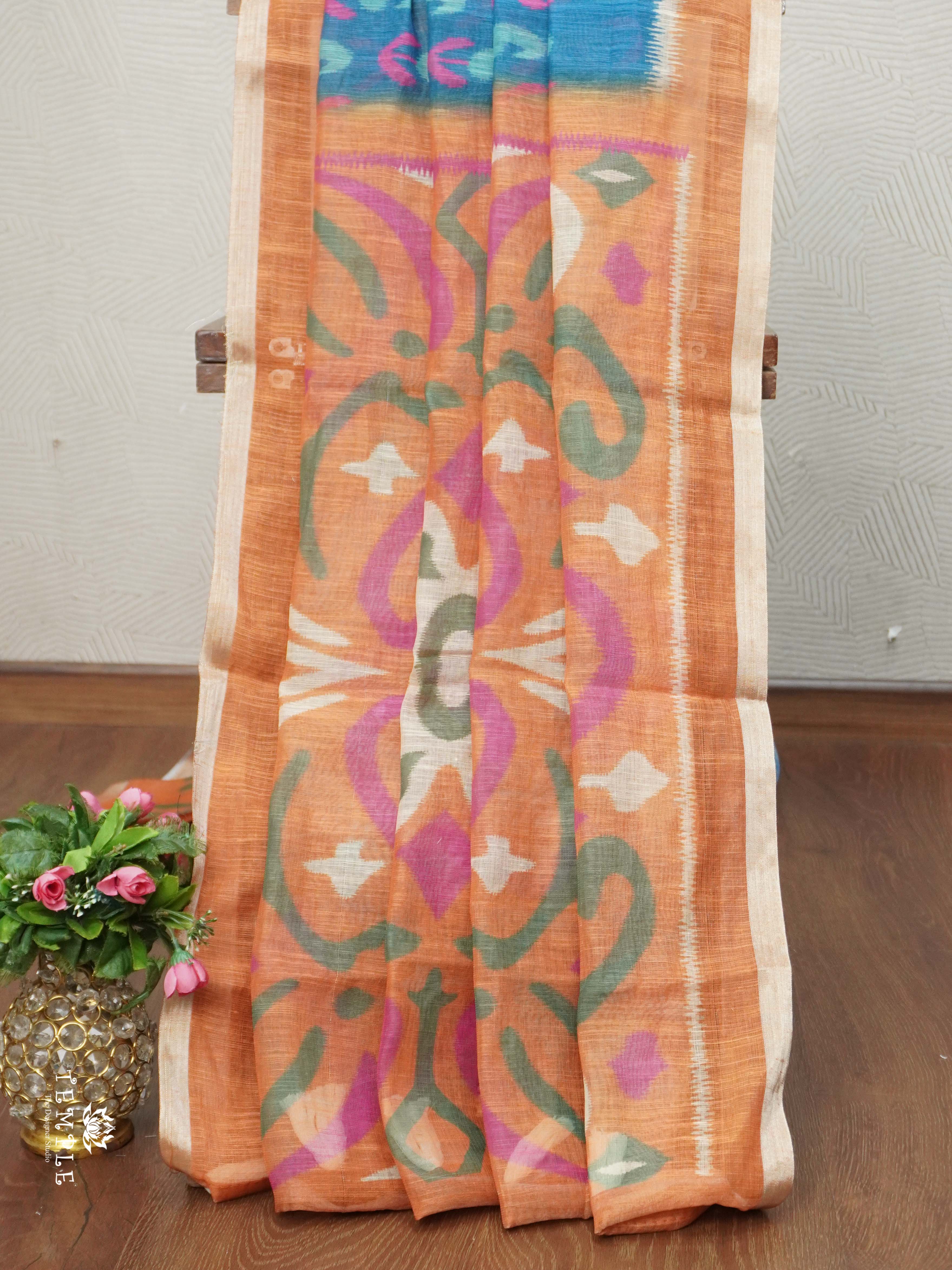 Linen Cotton Saree | TTDS2680