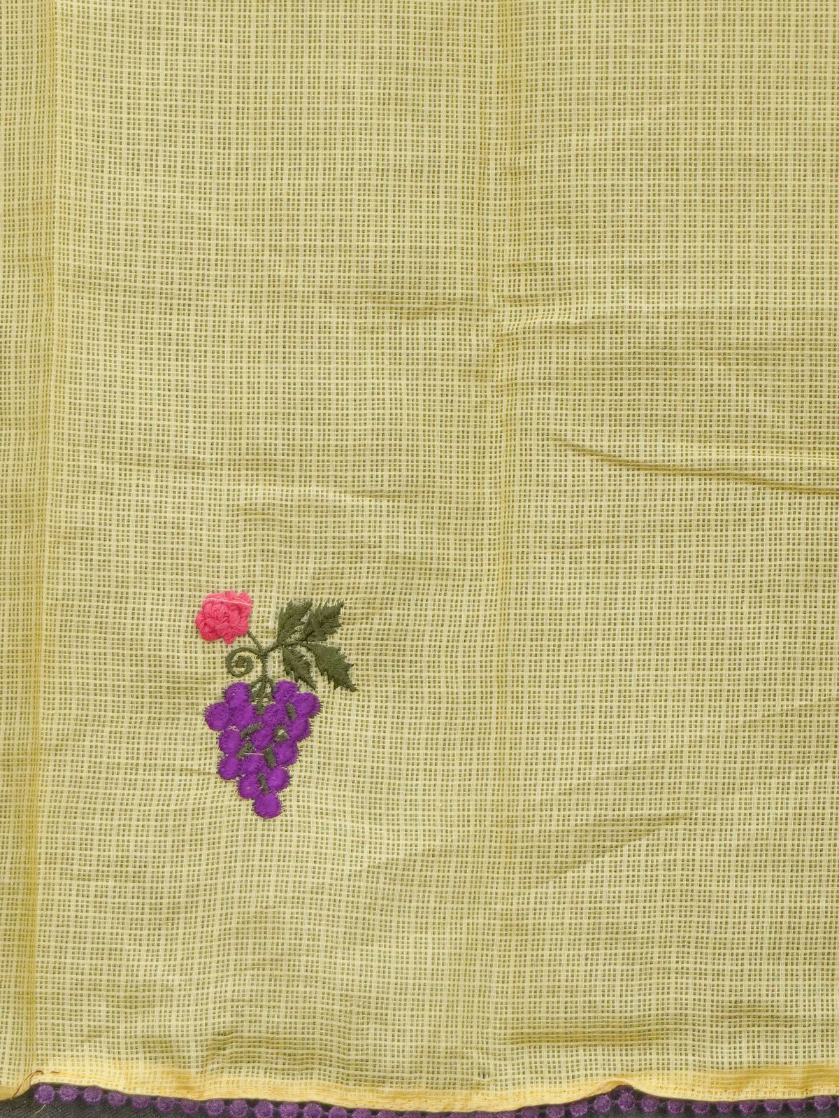 Kota Cotton Saree With Embroidery Work | TTDS3602