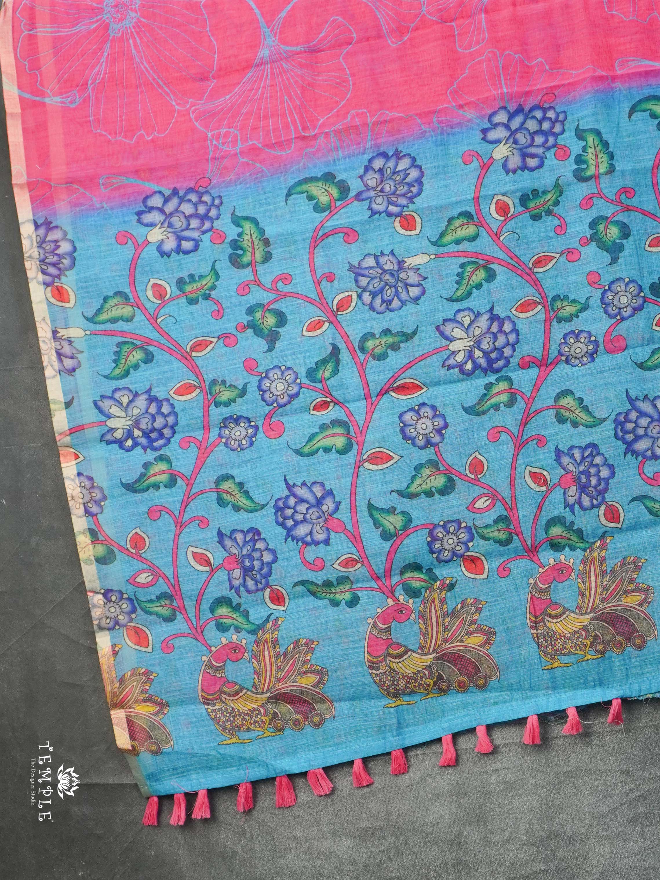 Printed Chanderi Cotton Saree | TTDS2171