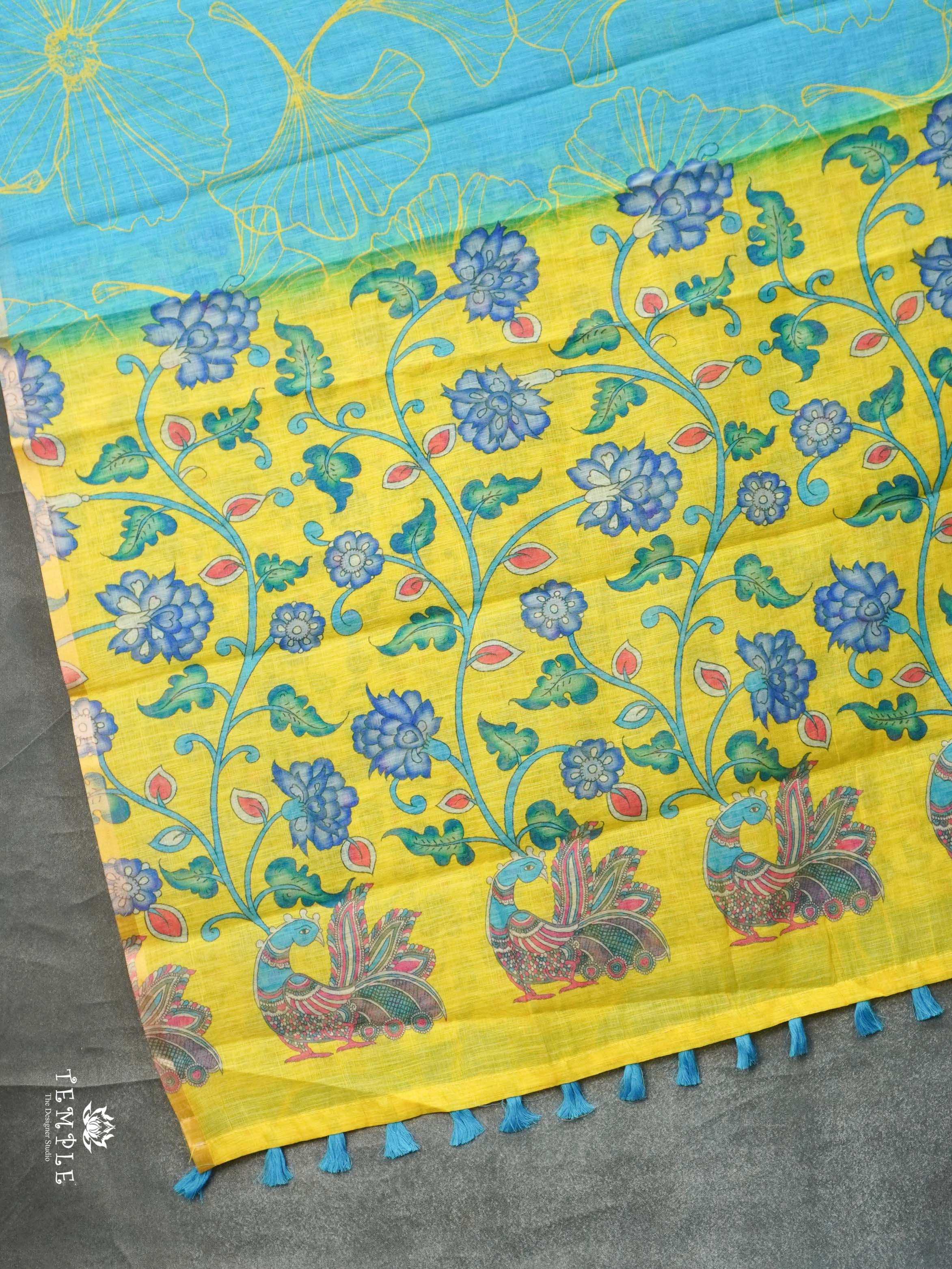 Printed Chanderi Cotton Saree | TTDS2171