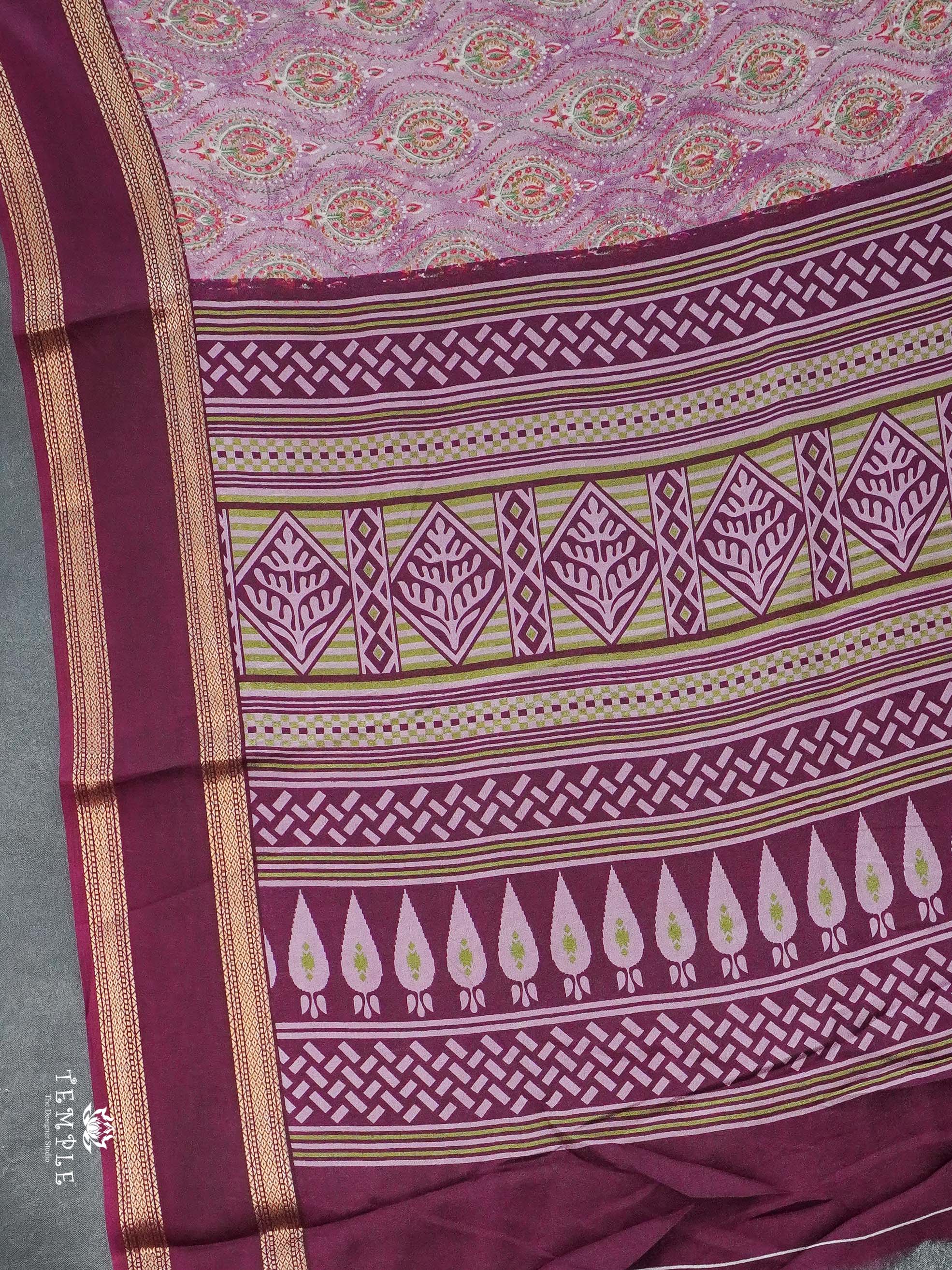 Printed Georgette Saree | TTDS2764