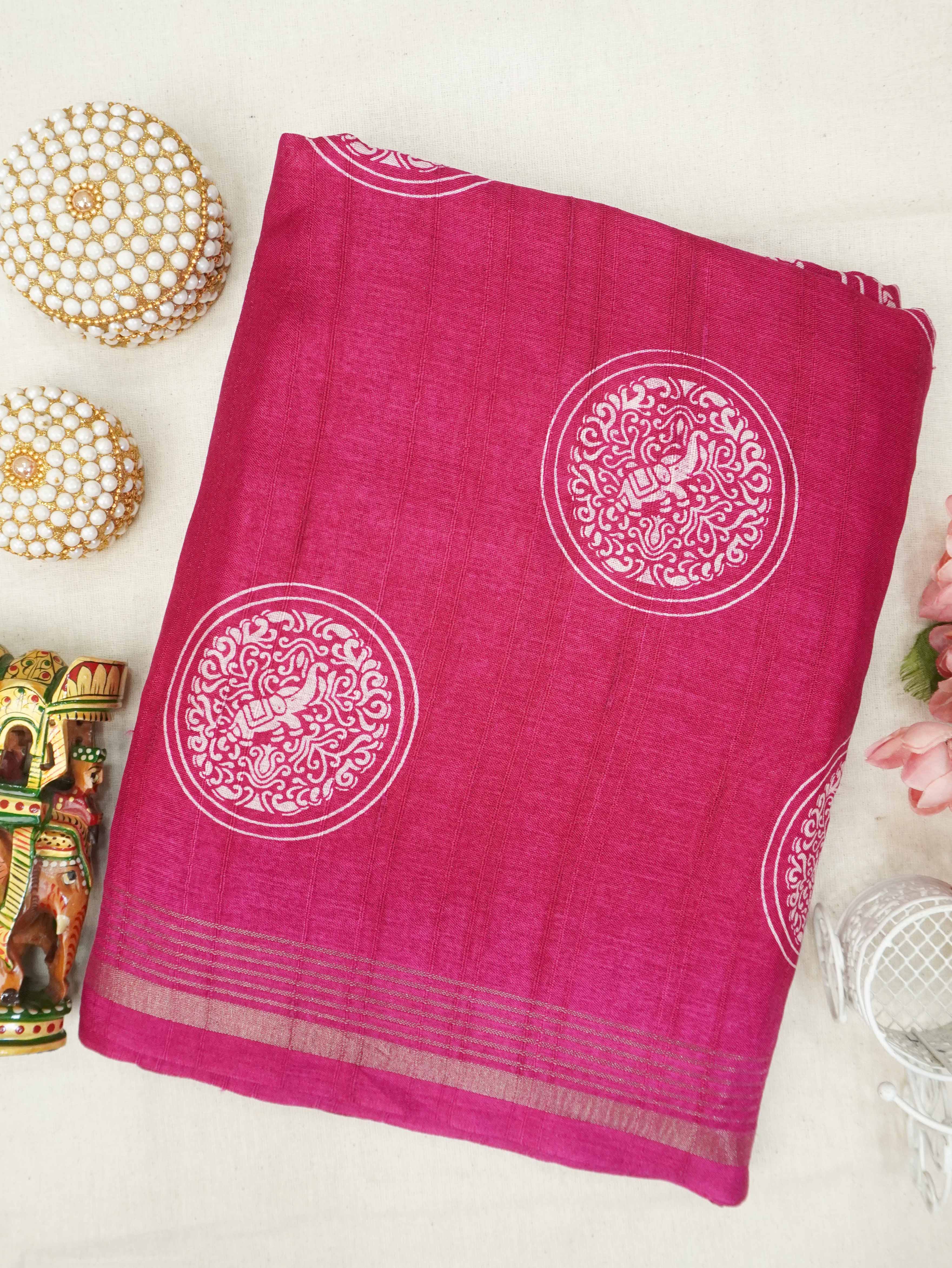 Fancy Printed Saree | TTDS3187