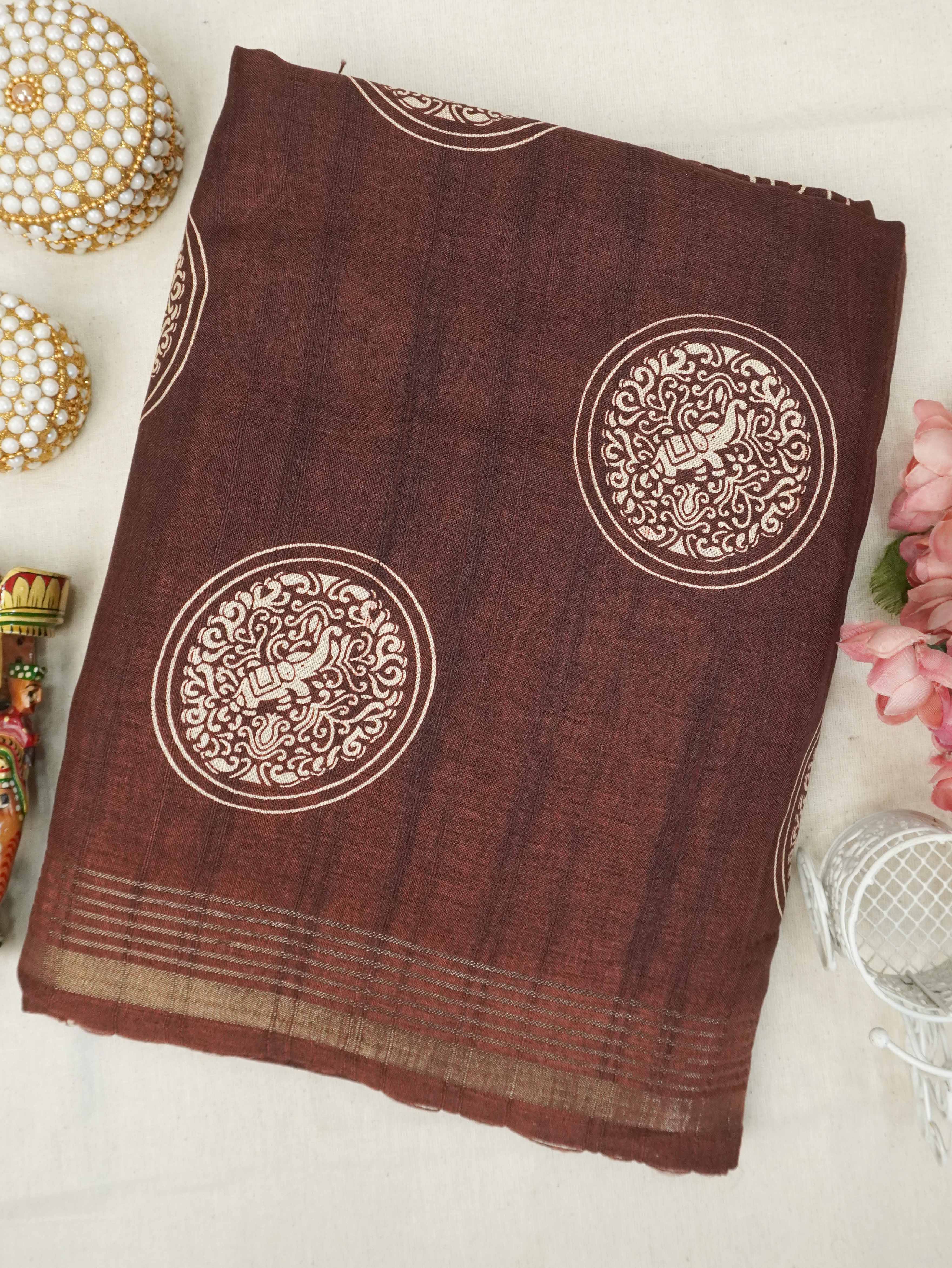 Fancy Printed Saree | TTDS3187